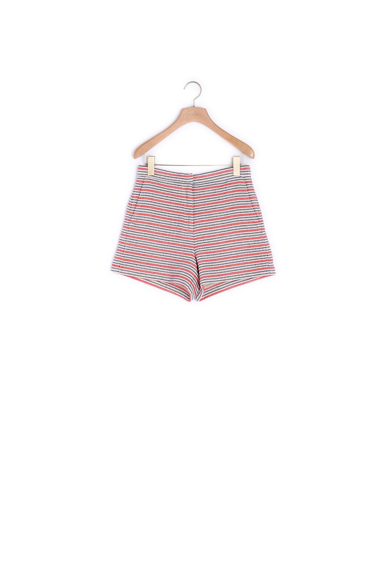 Short taille haute rayé Sandro seconde main