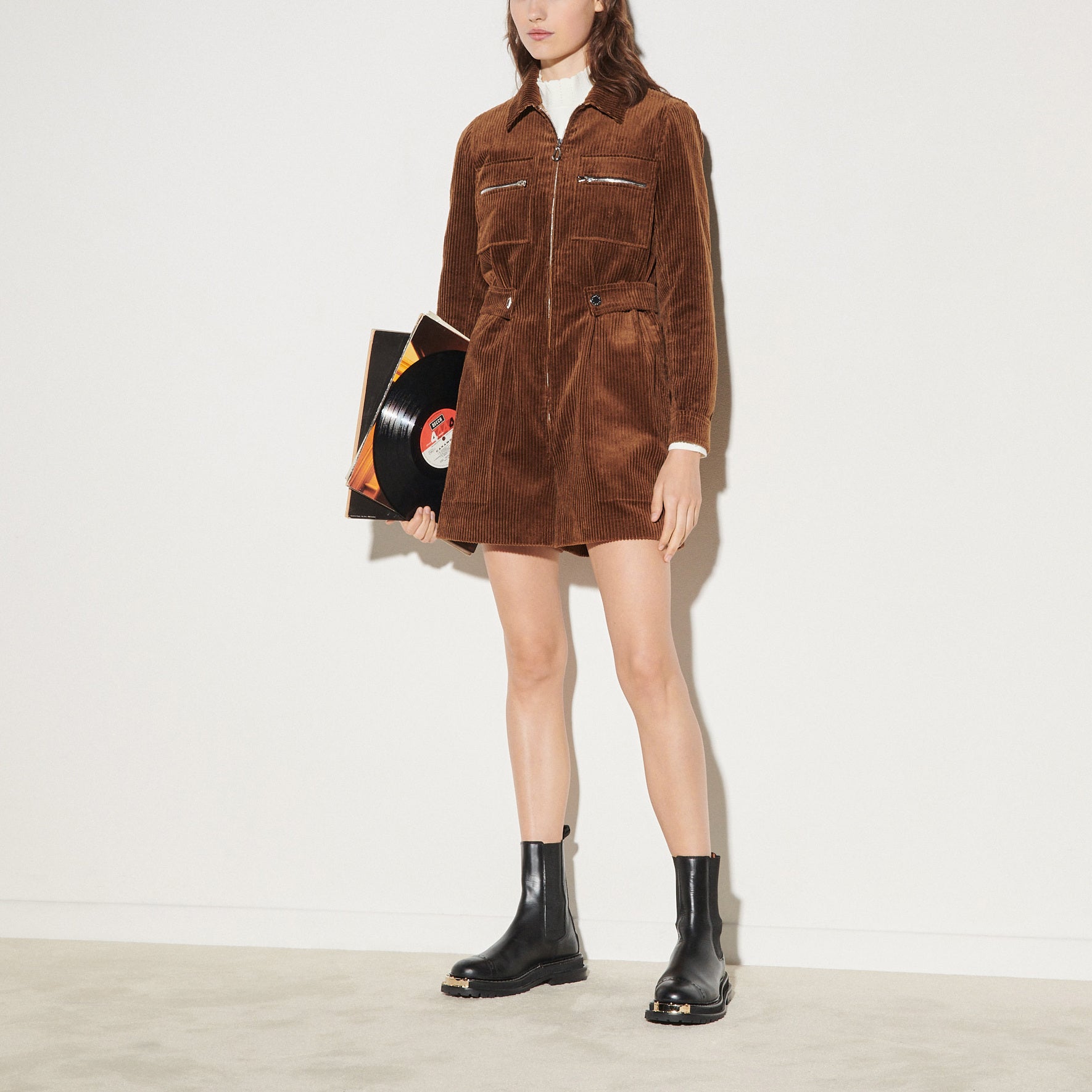 Combinaison Short en velours Sandro seconde main