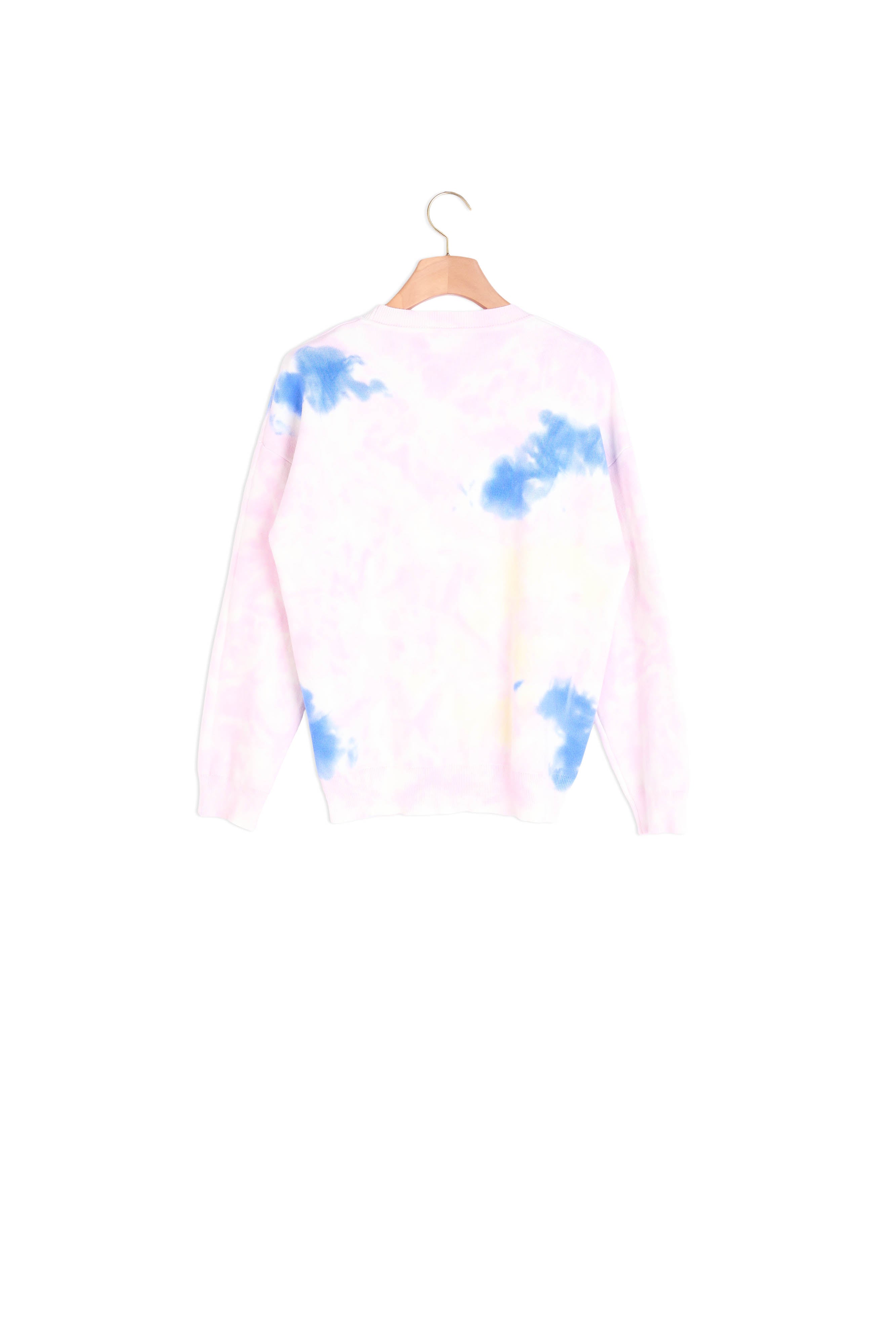 Pull tie and dye avec broderie smiley Sandro seconde main