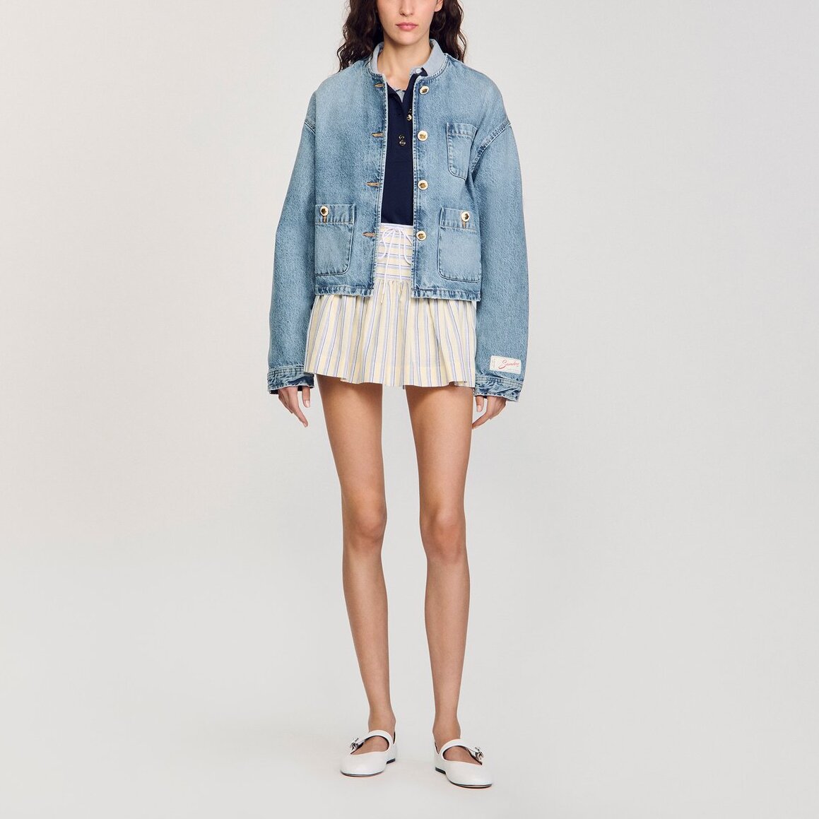Blouson en denim Sandro seconde main
