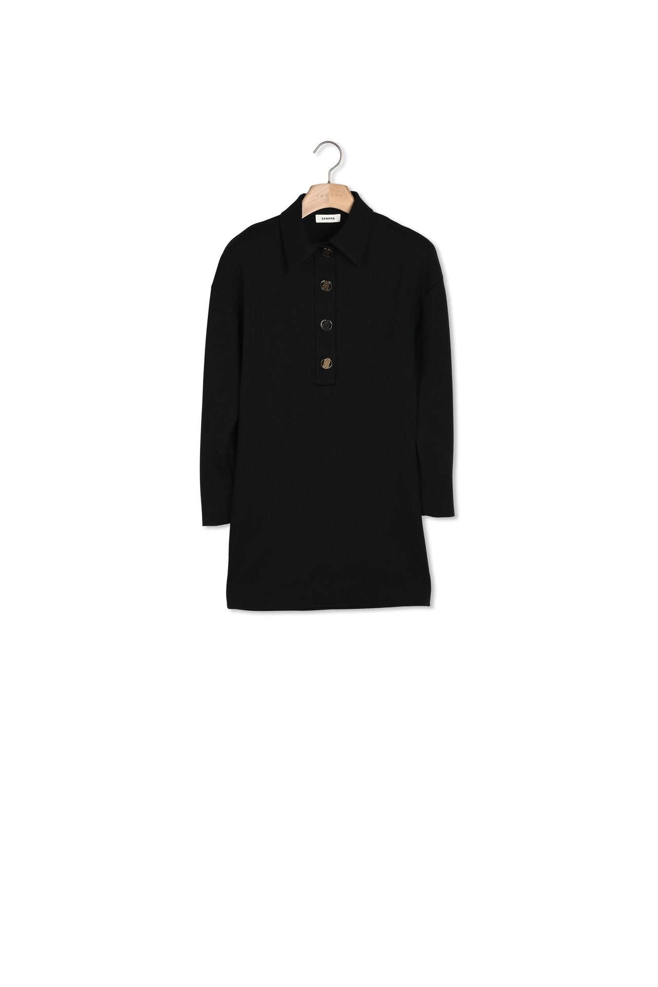 Robe courte à col Chemise Sandro seconde main