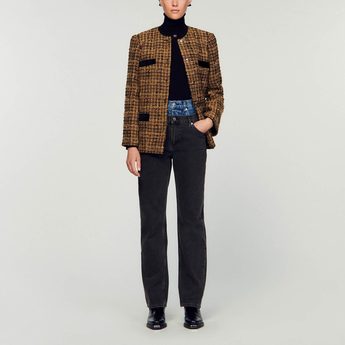 Veste en tweed Sandro seconde main