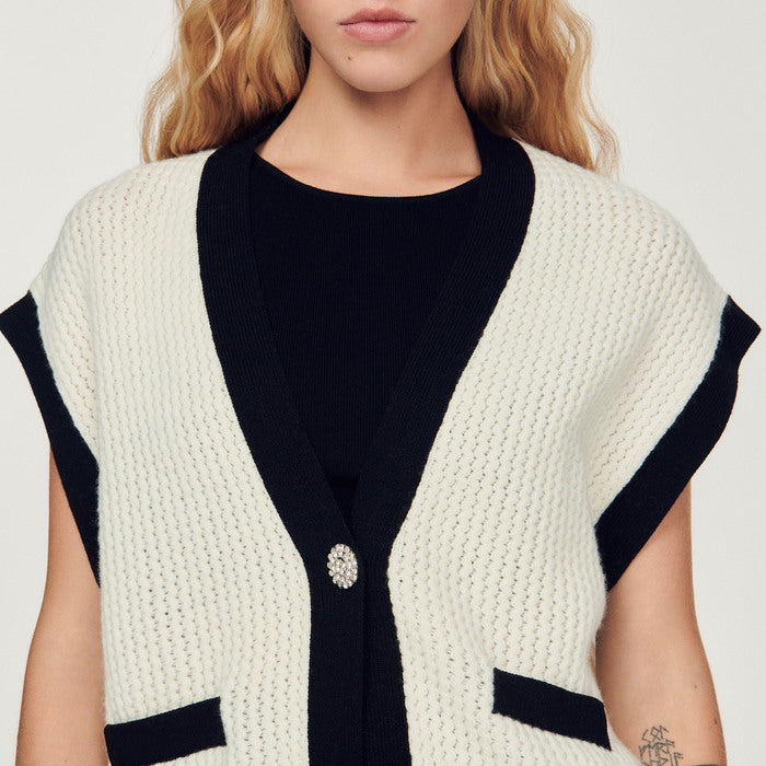 Cardigan sans manches Sandro seconde main