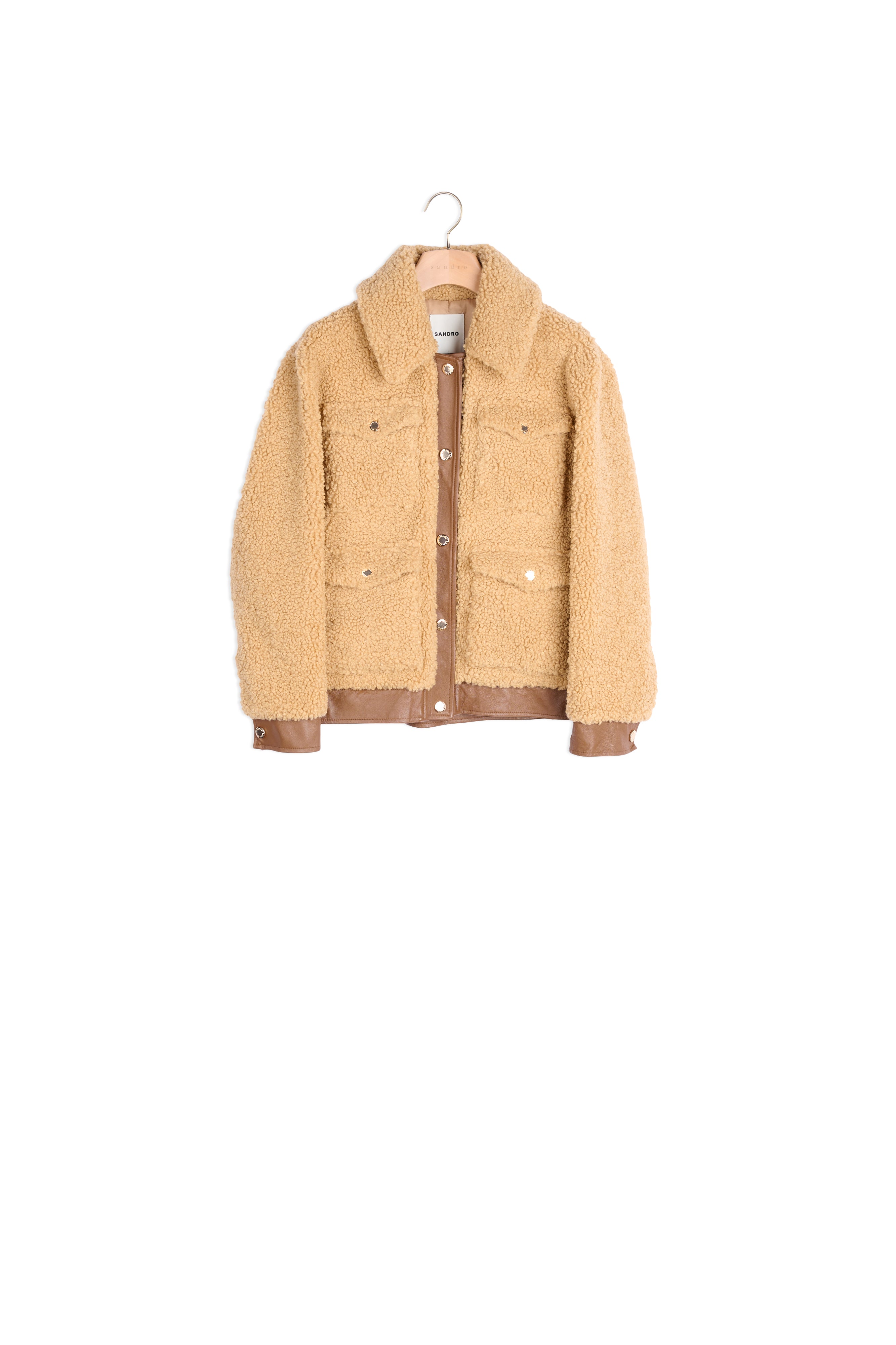 Manteau en fausse fourrure Sandro seconde main