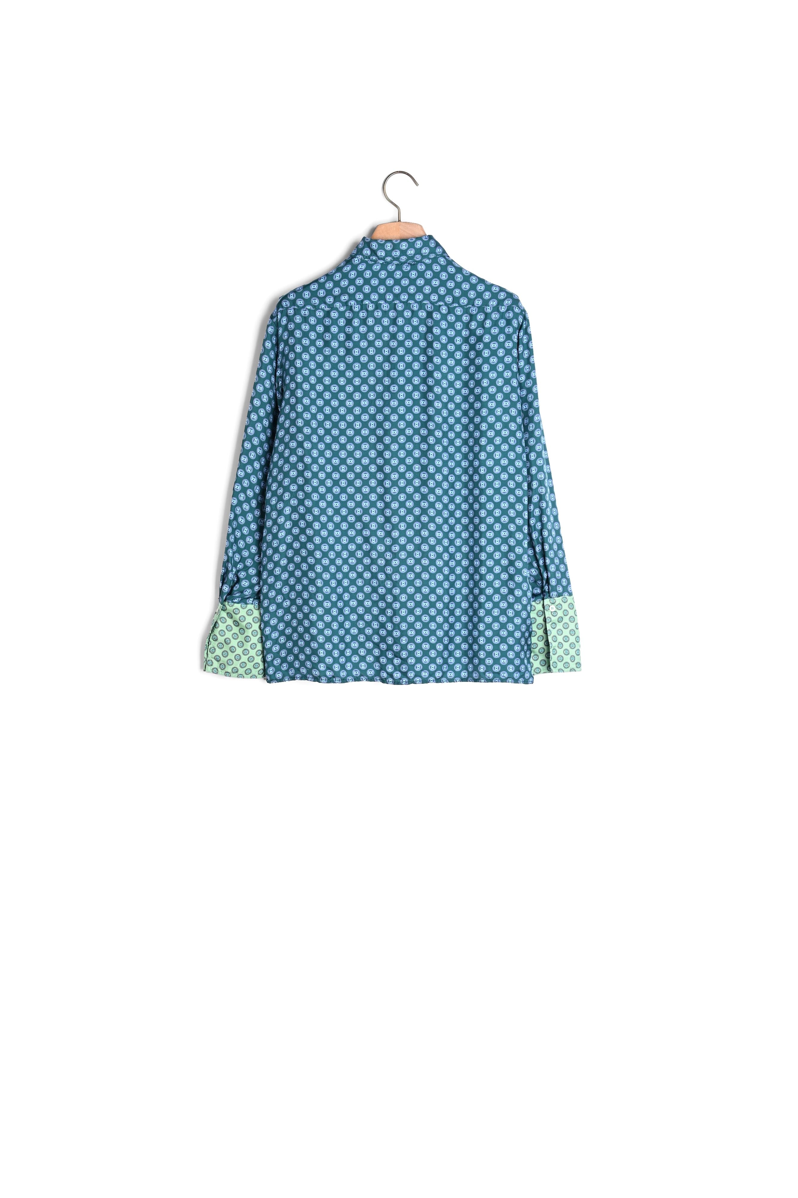 Chemise en soie imprimée Sandro seconde main