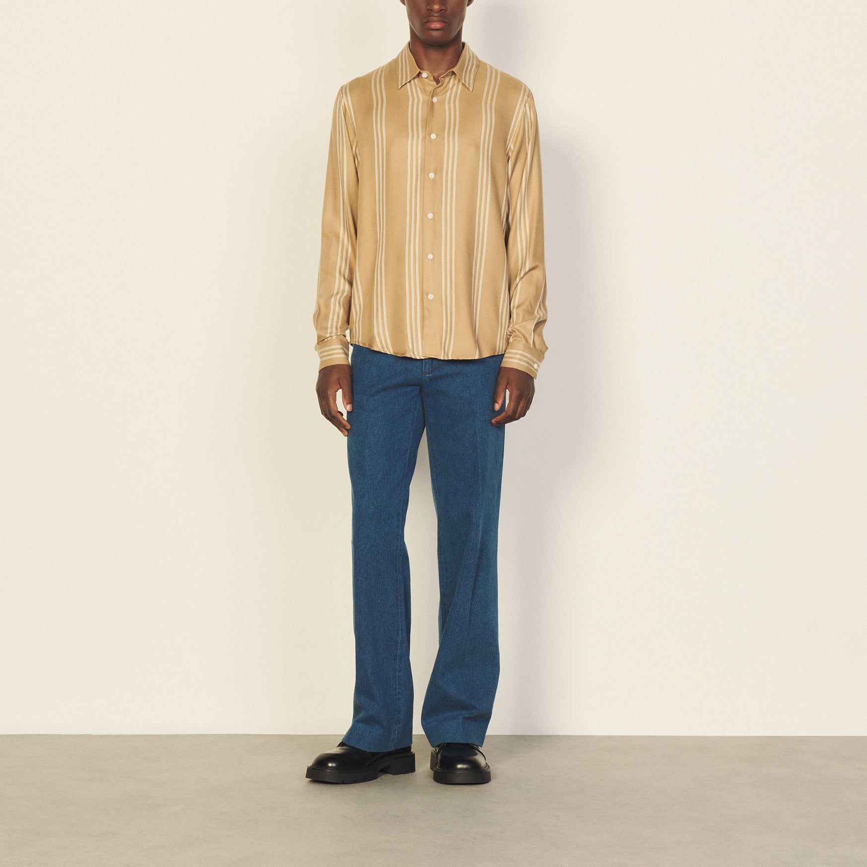 Chemise Beige Sandro seconde main