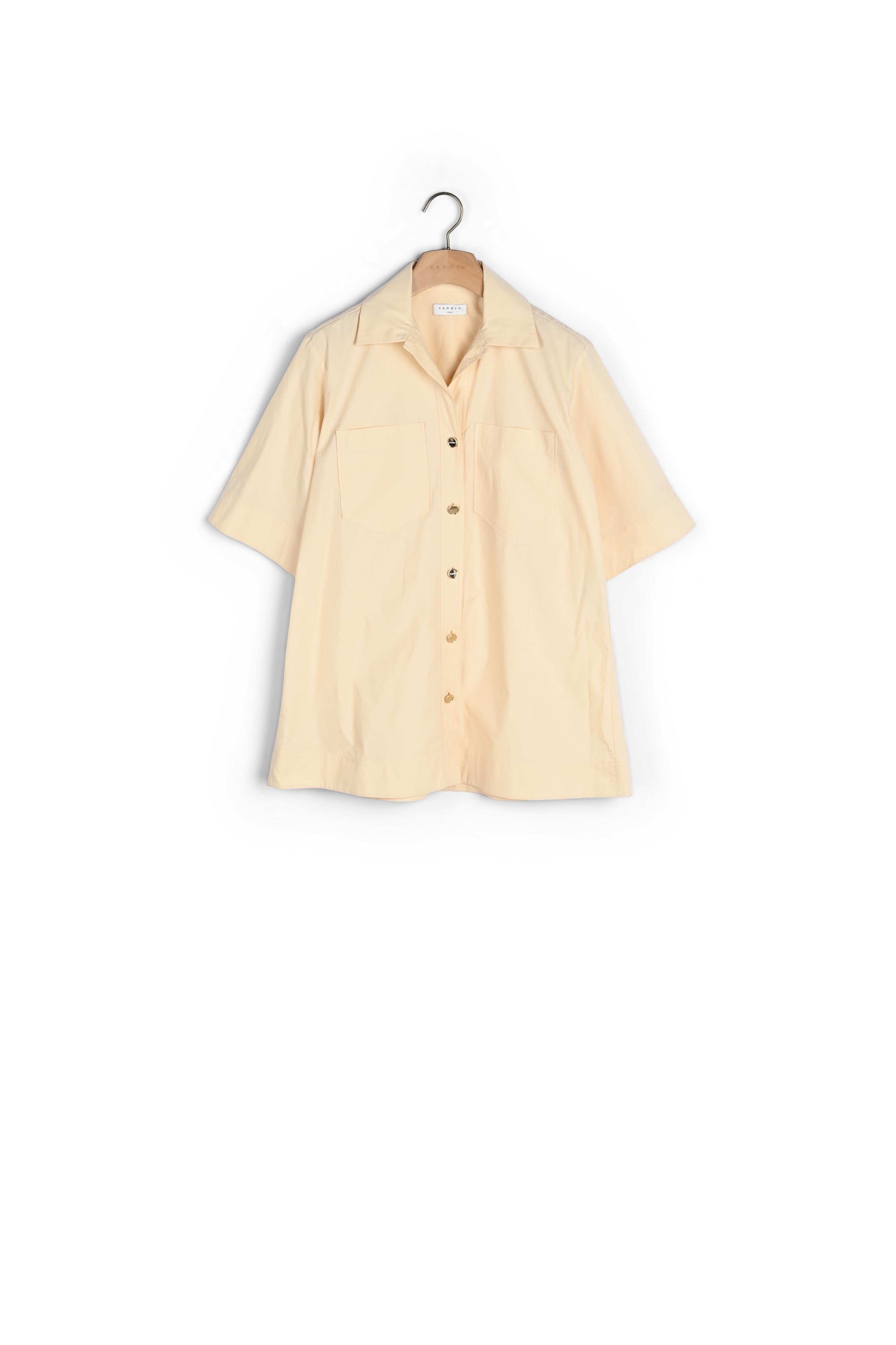 Chemise oversize en coton biologique Sandro seconde main