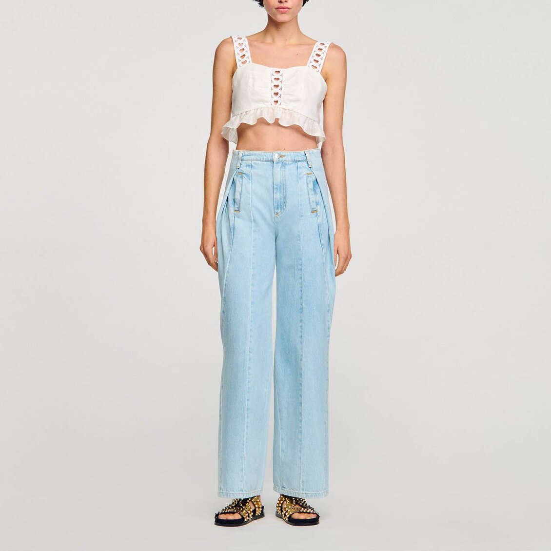 Jean large à plis creux Sandro seconde main