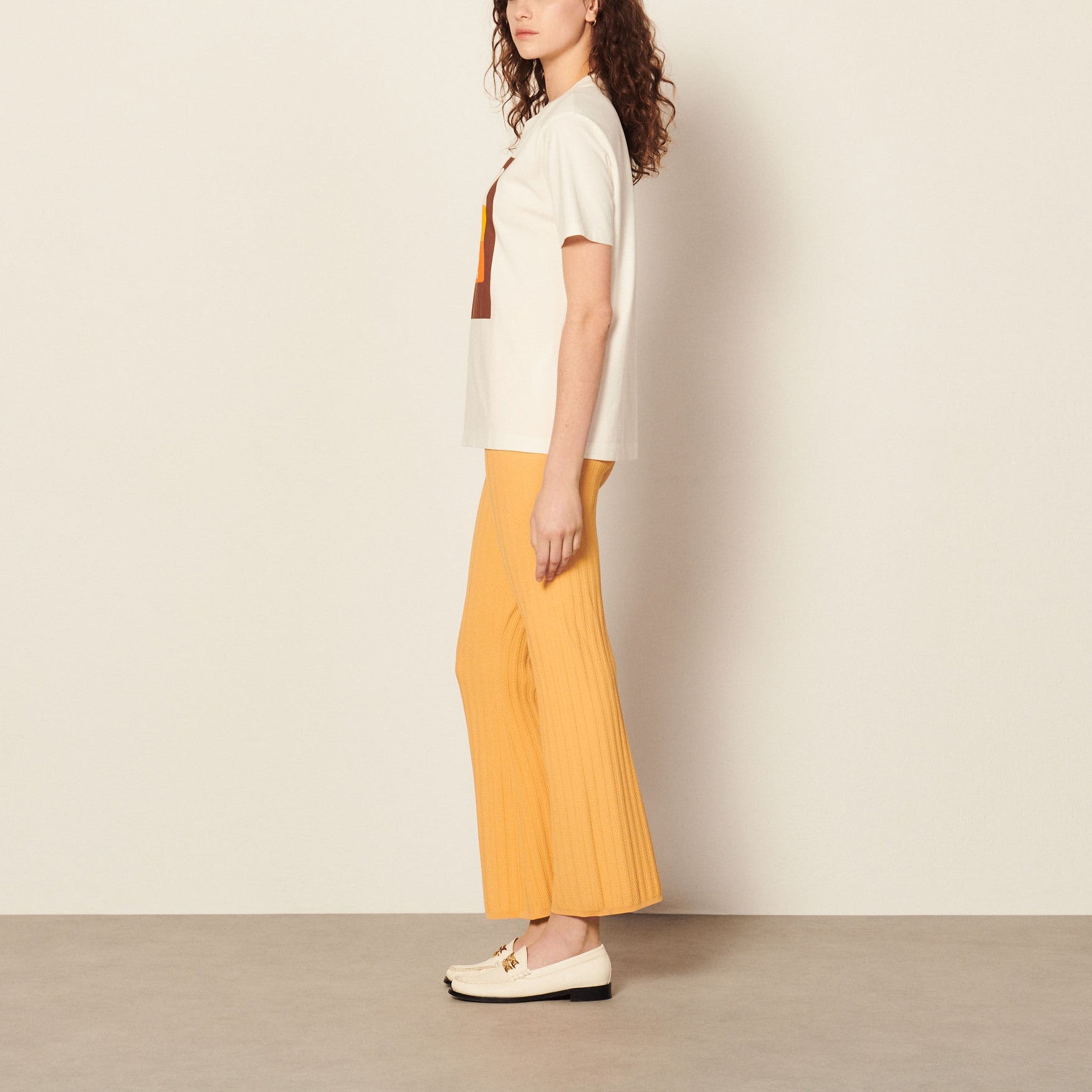 Tee-shirt en coton biologique Aftersun Sandro seconde main