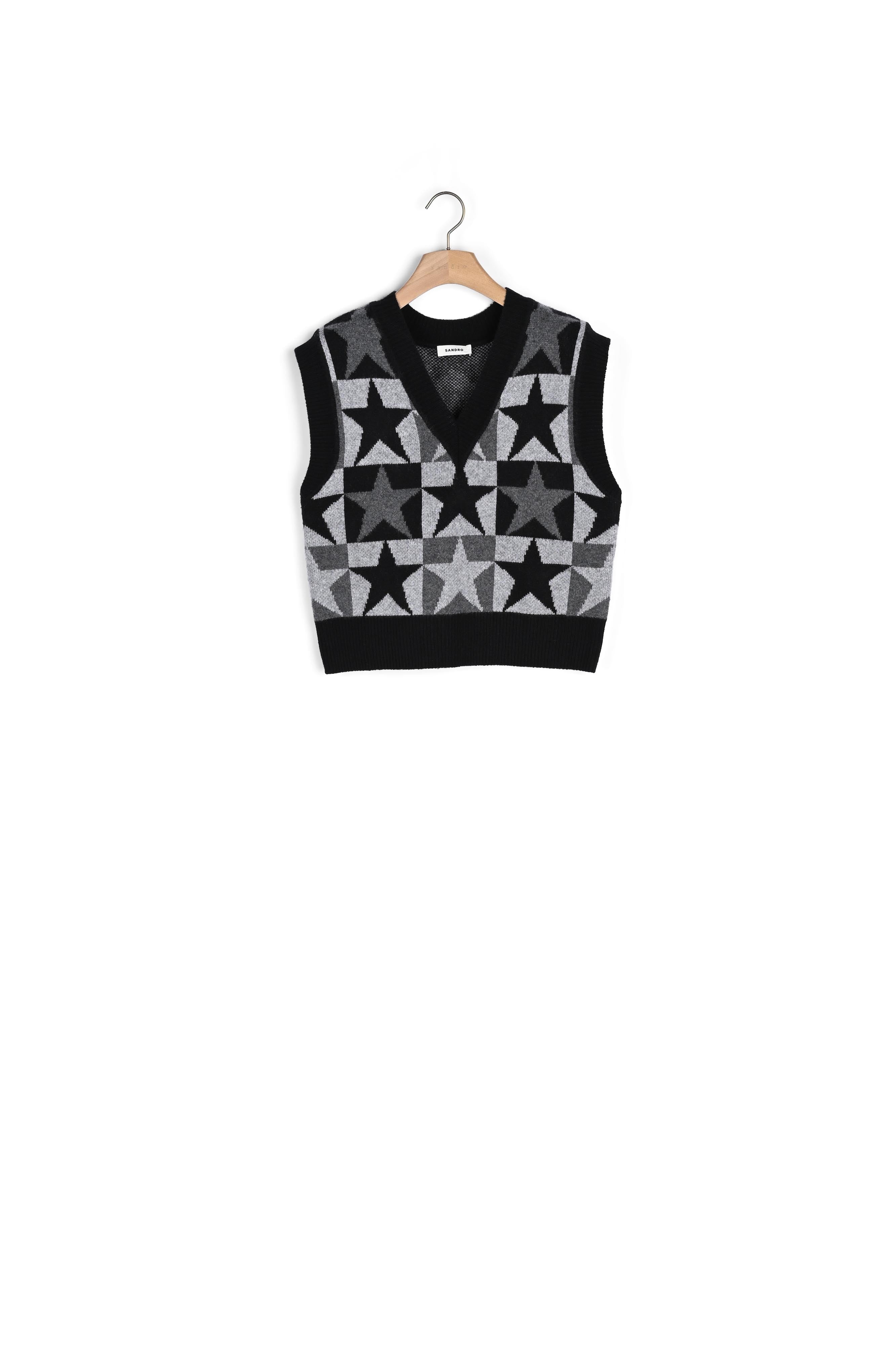 Pull jacquard étoile Sandro seconde main