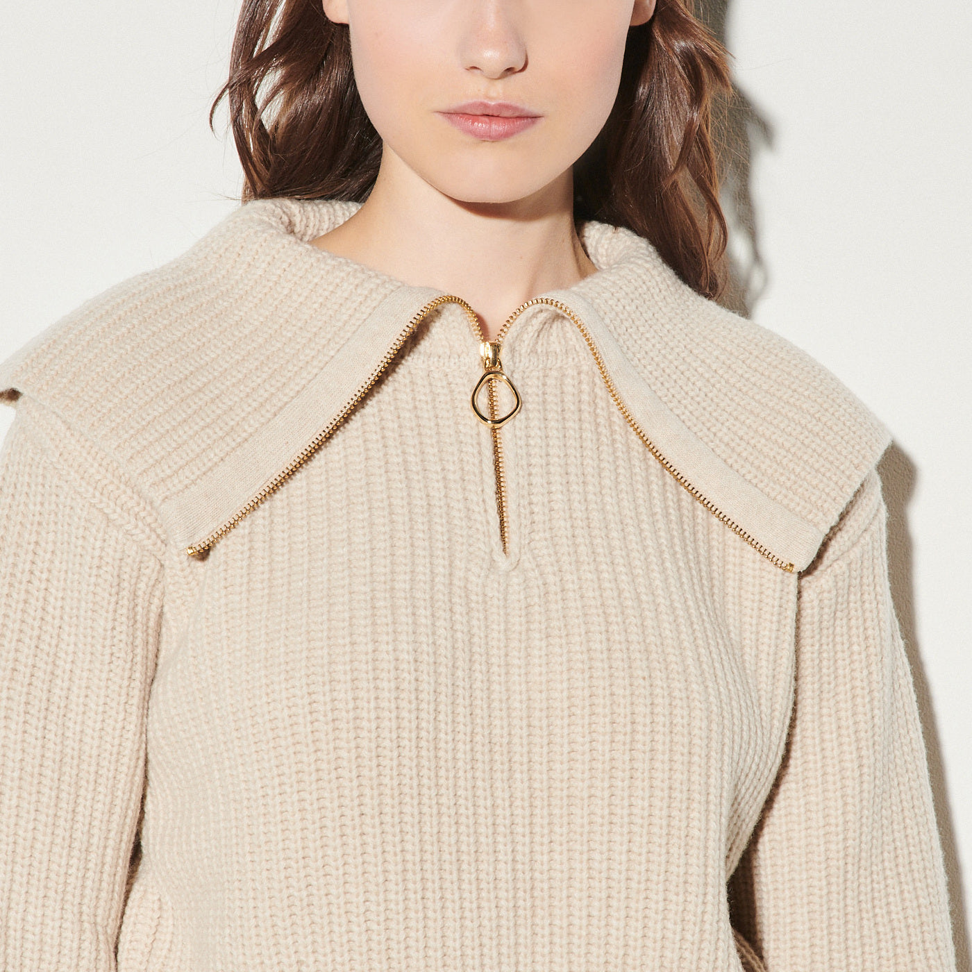 Pull camionneur à col oversize Sandro seconde main