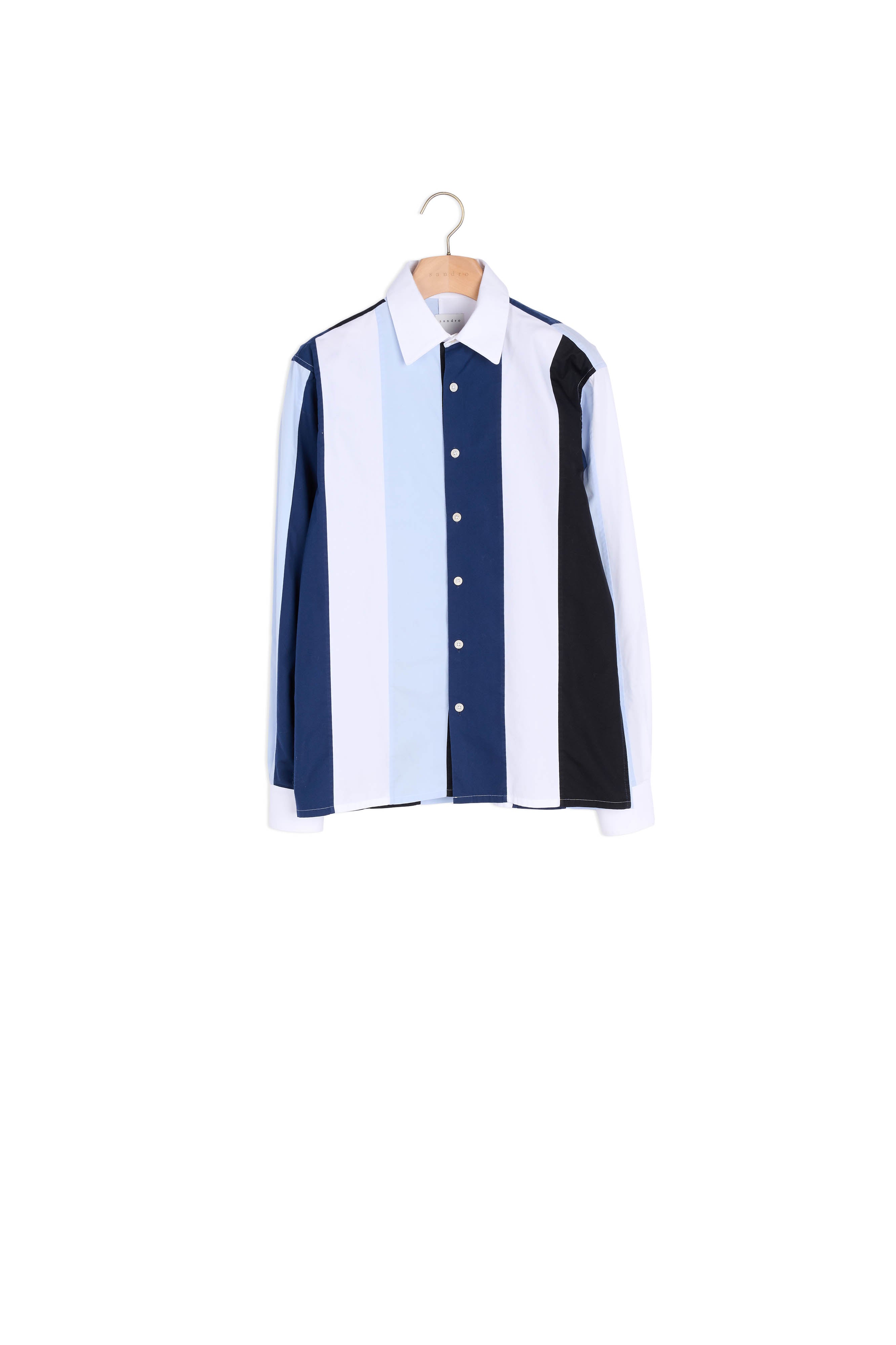 Chemise à rayures multicolore Sandro seconde main