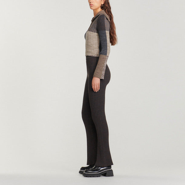 Pantalon en Maille côtelée Sandro seconde main