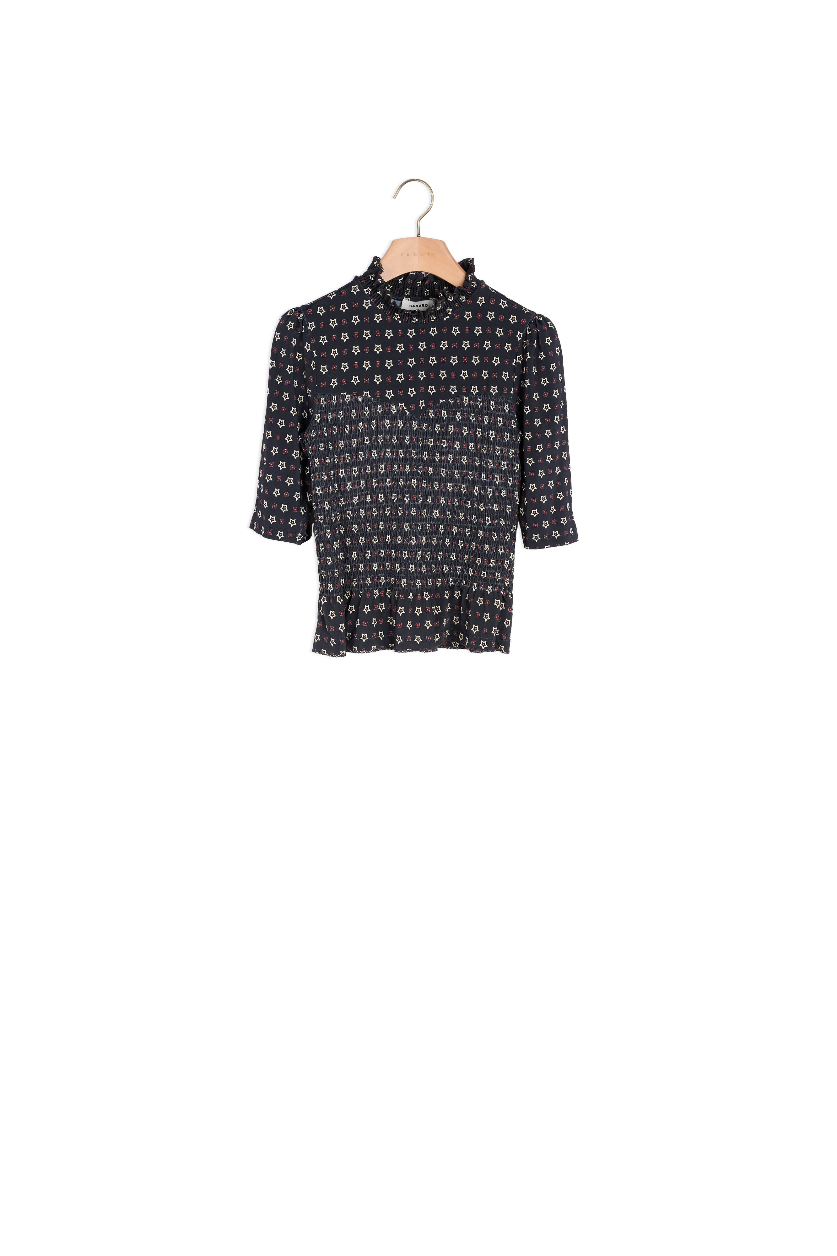 Top imprimé étoiles Sandro seconde main