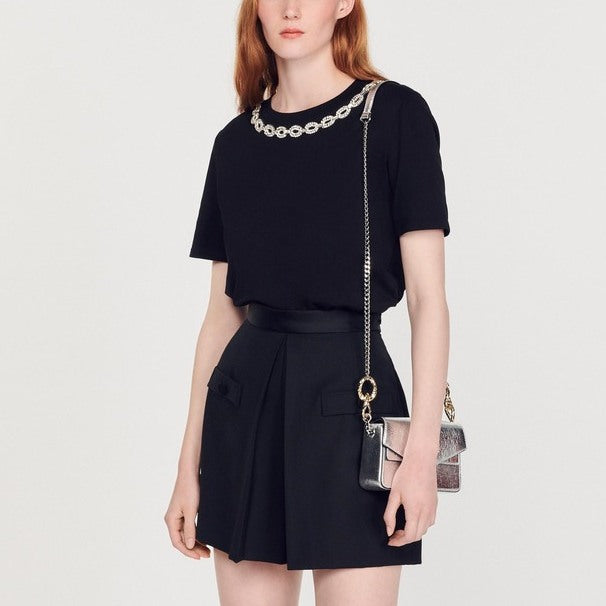 Short taille haute avec boutons Sandro seconde main