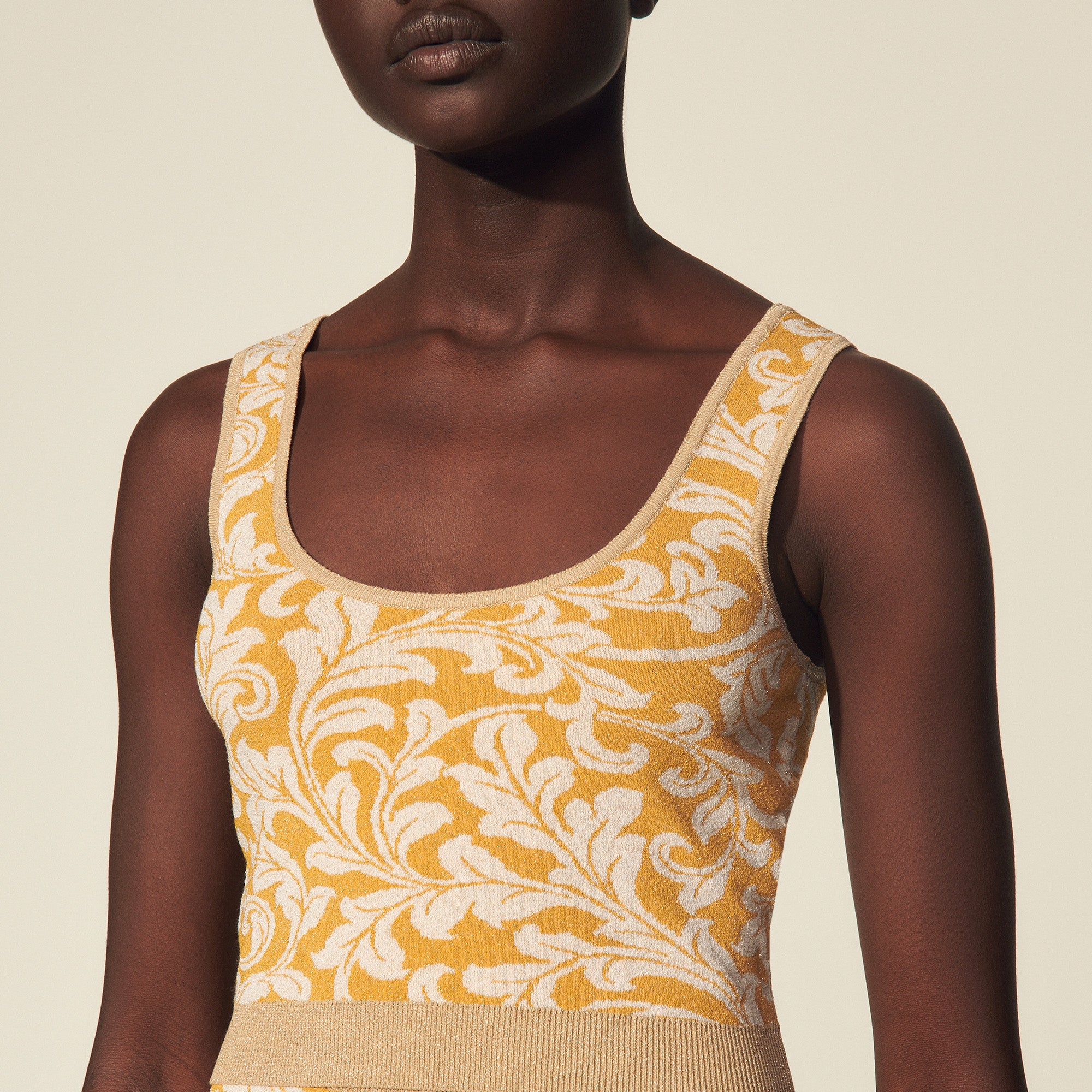 Brassière en Maille jacquard Sandro seconde main