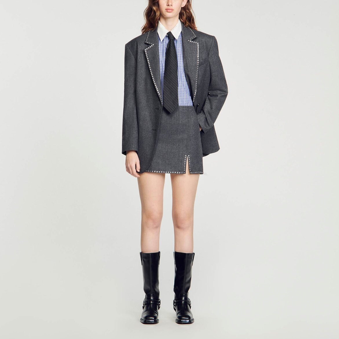 Mini Jupe fendue Sandro seconde main