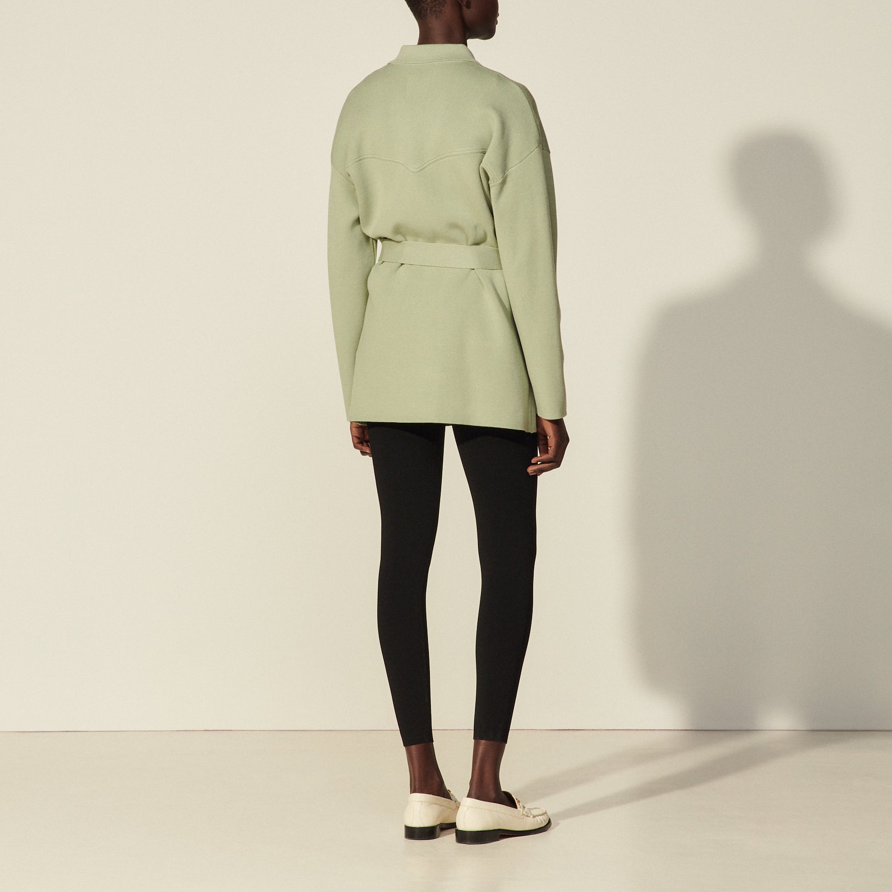 Cardi-coat oversize ceinturé Sandro seconde main