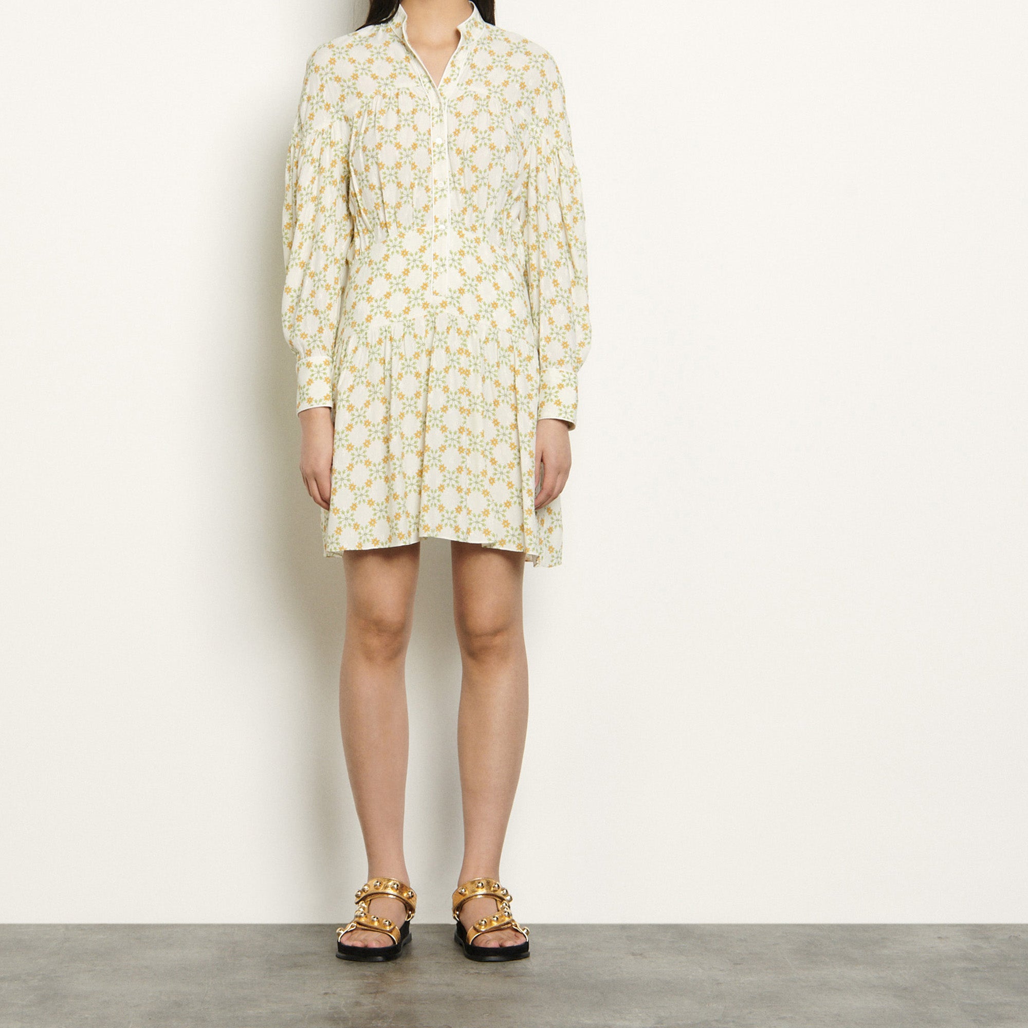 Robe courte en jacquard imprimé Sandro seconde main