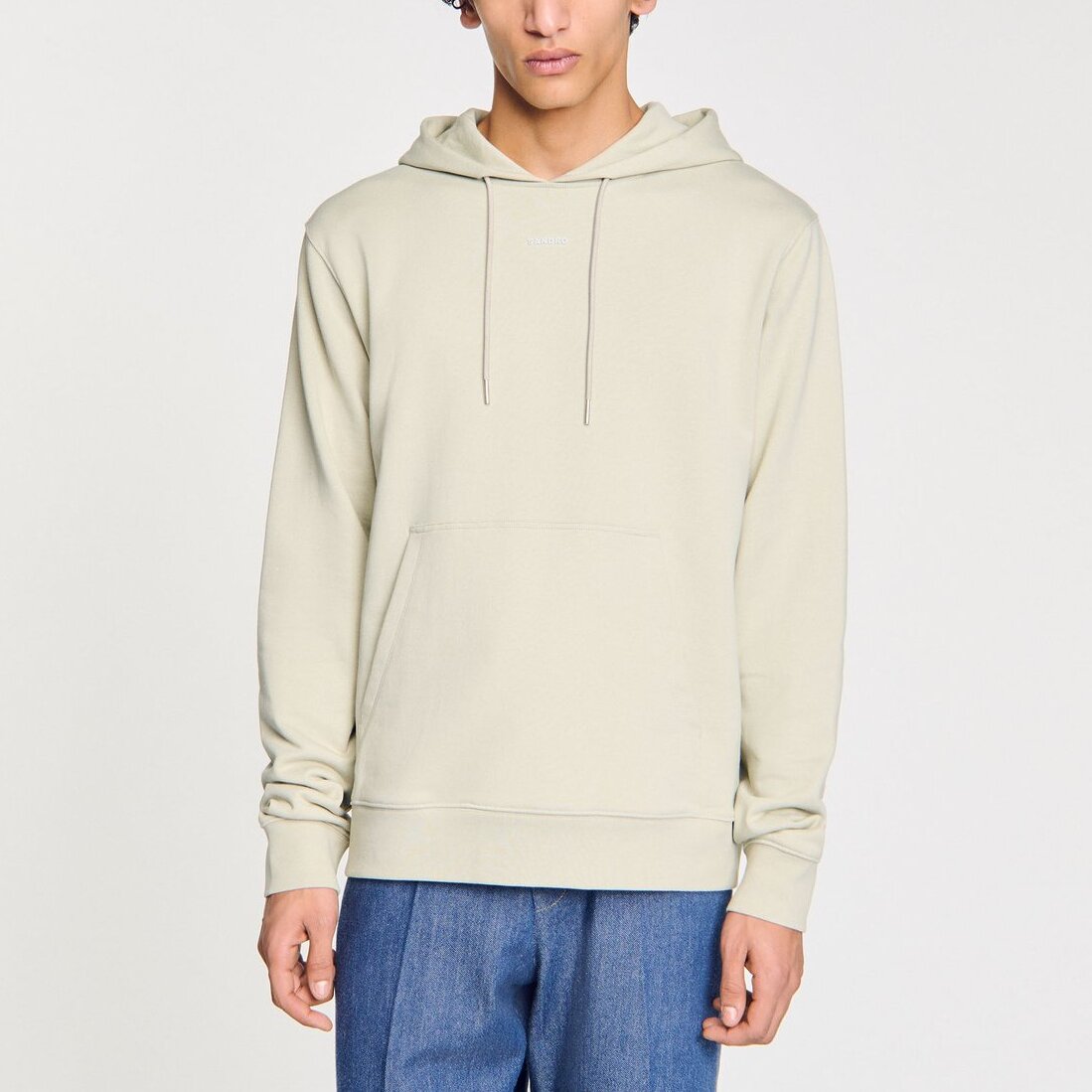 Sweatshirt à capuche avec logo Sandro seconde main