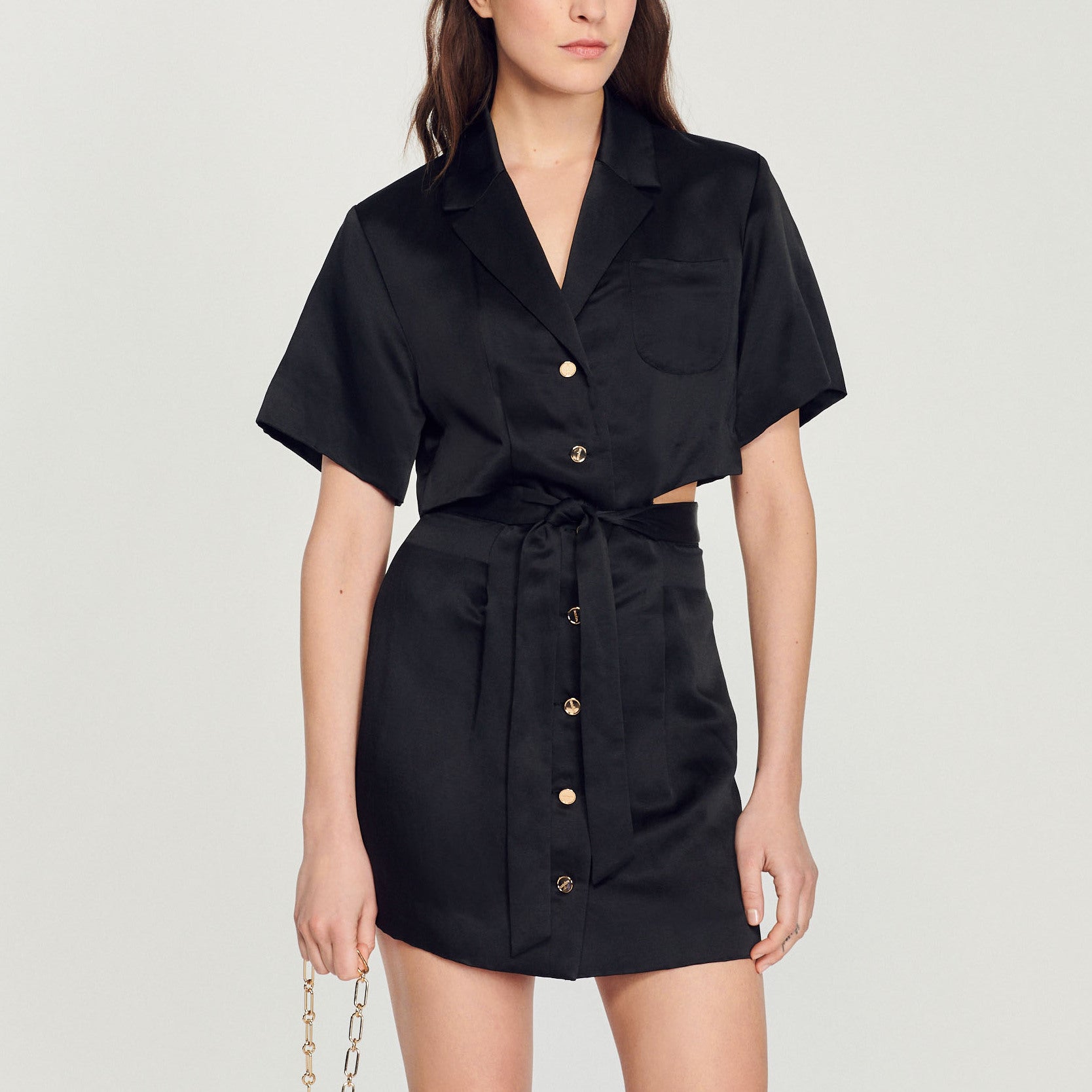 Robe courte ajourée Sandro seconde main