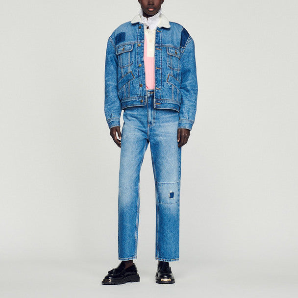 Veste en Jean doublée Sandro seconde main