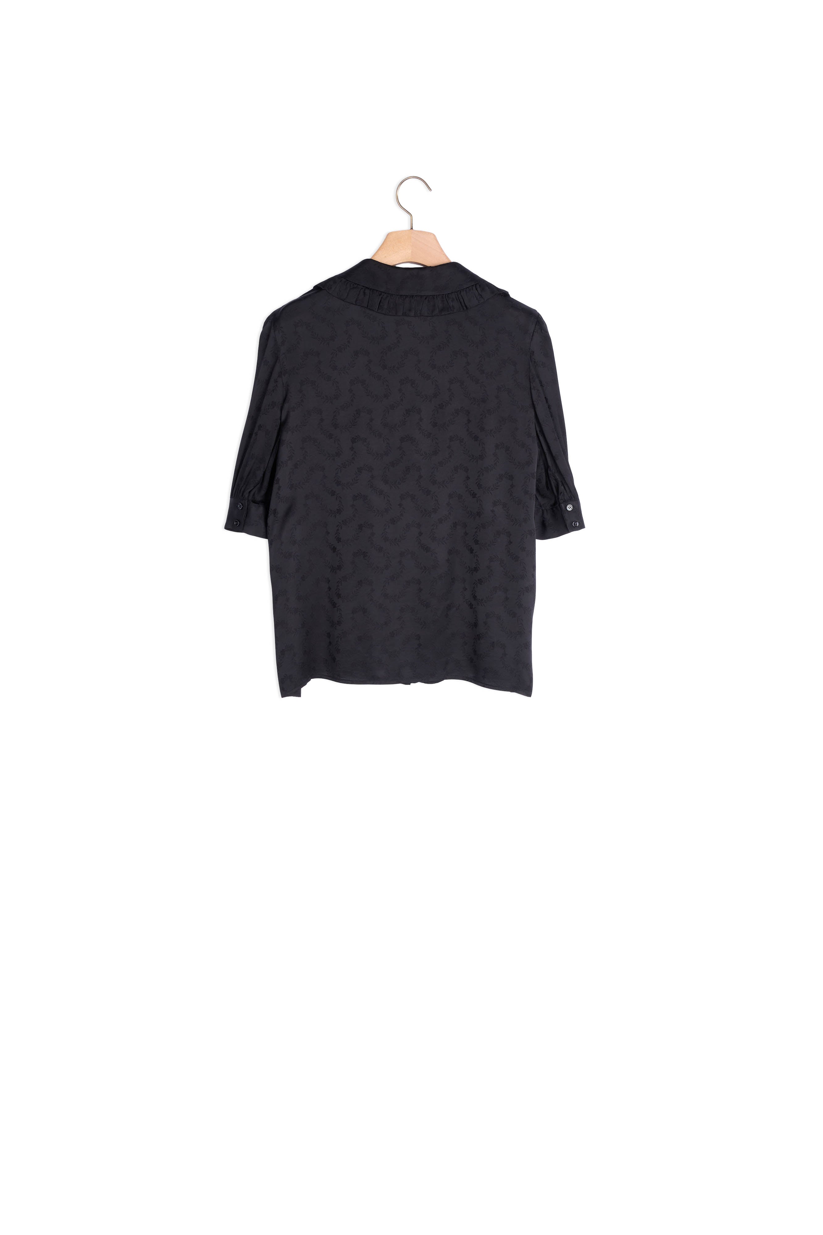 Chemise fluide en jacquard fantaisie Sandro seconde main