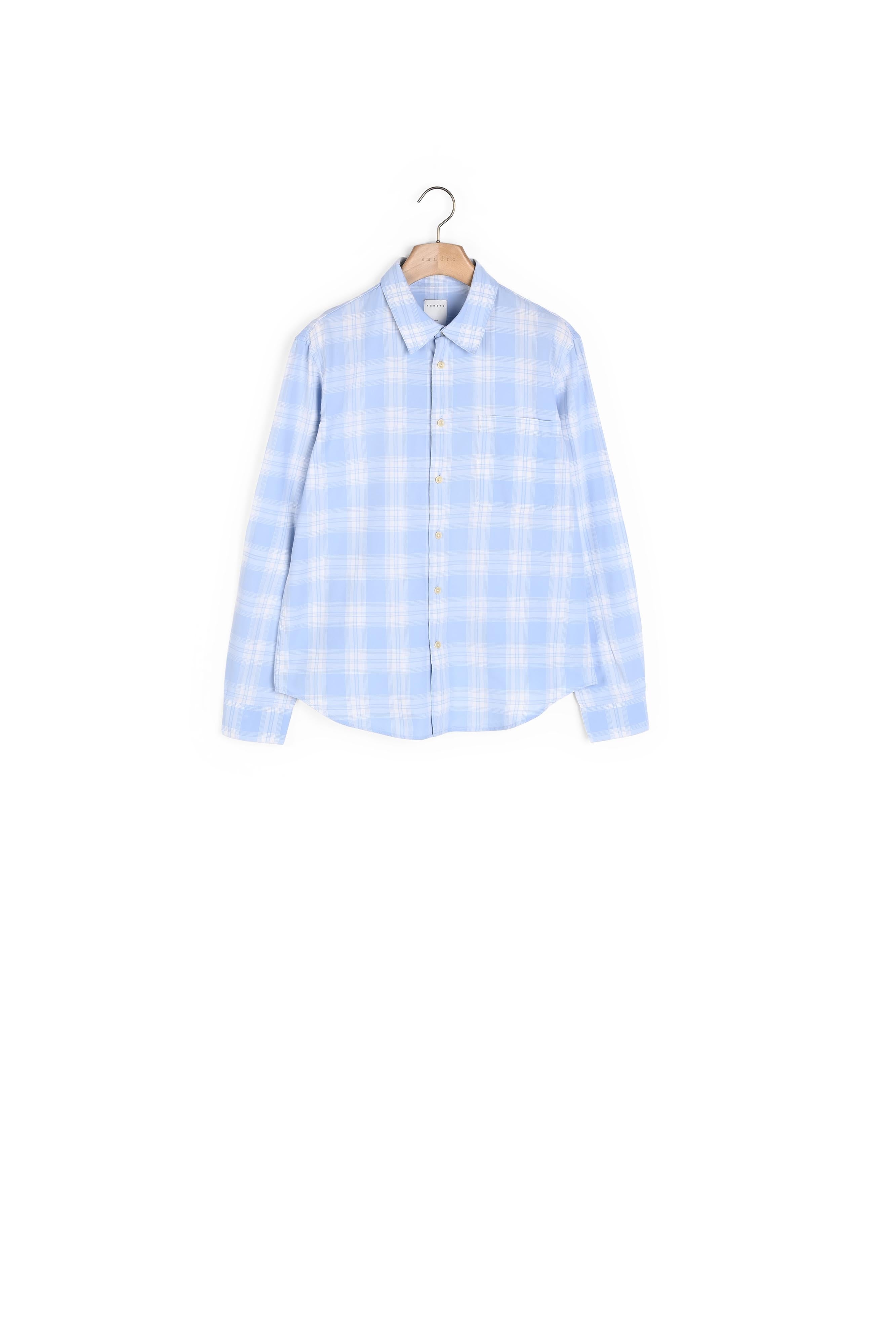 Chemise en coton à carreaux Sandro seconde main