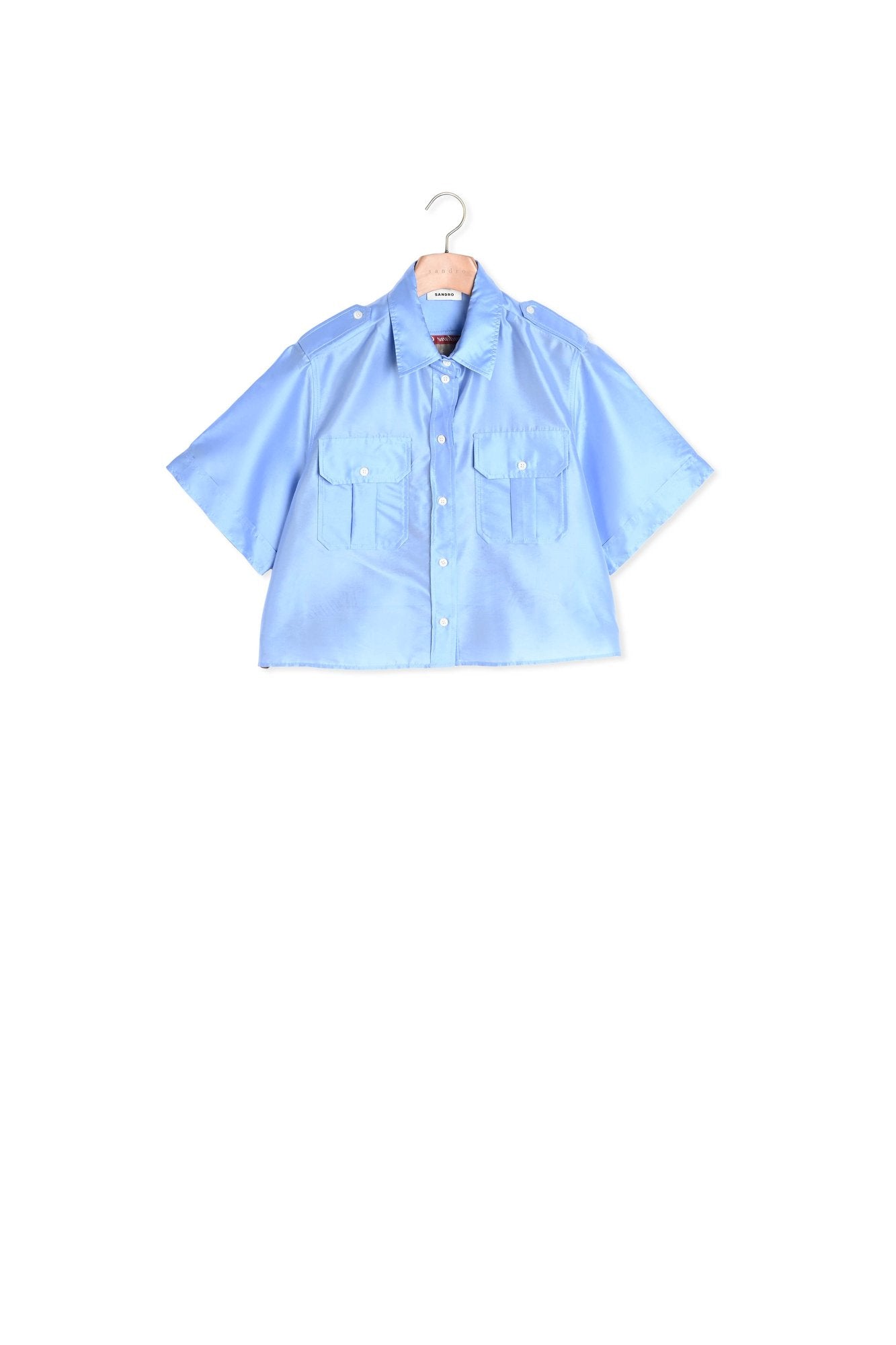 Chemise bimatières Sandro seconde main