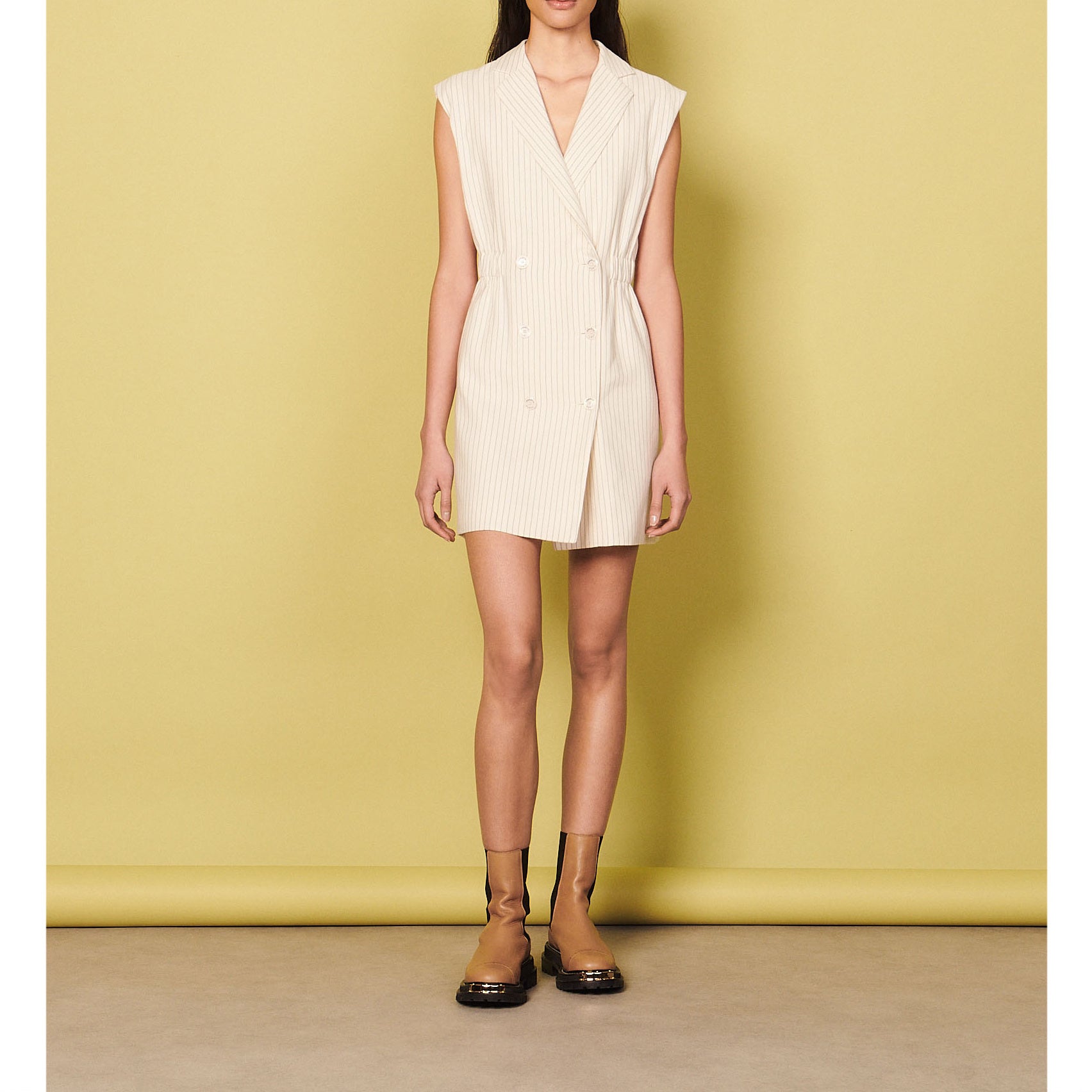 Robe tailleur rayée Sandro seconde main