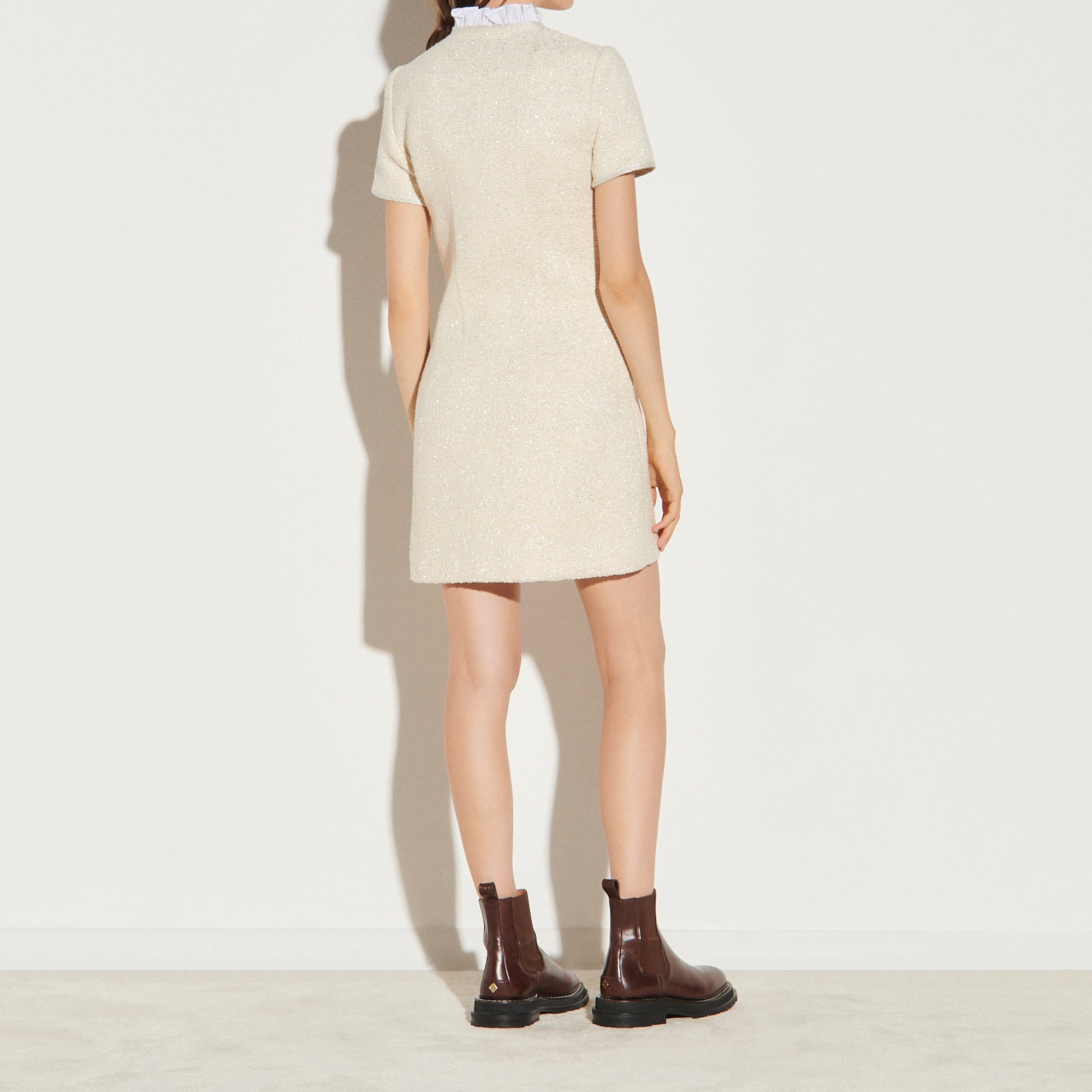 Robe Manteau en tweed fantaisie Sandro seconde main