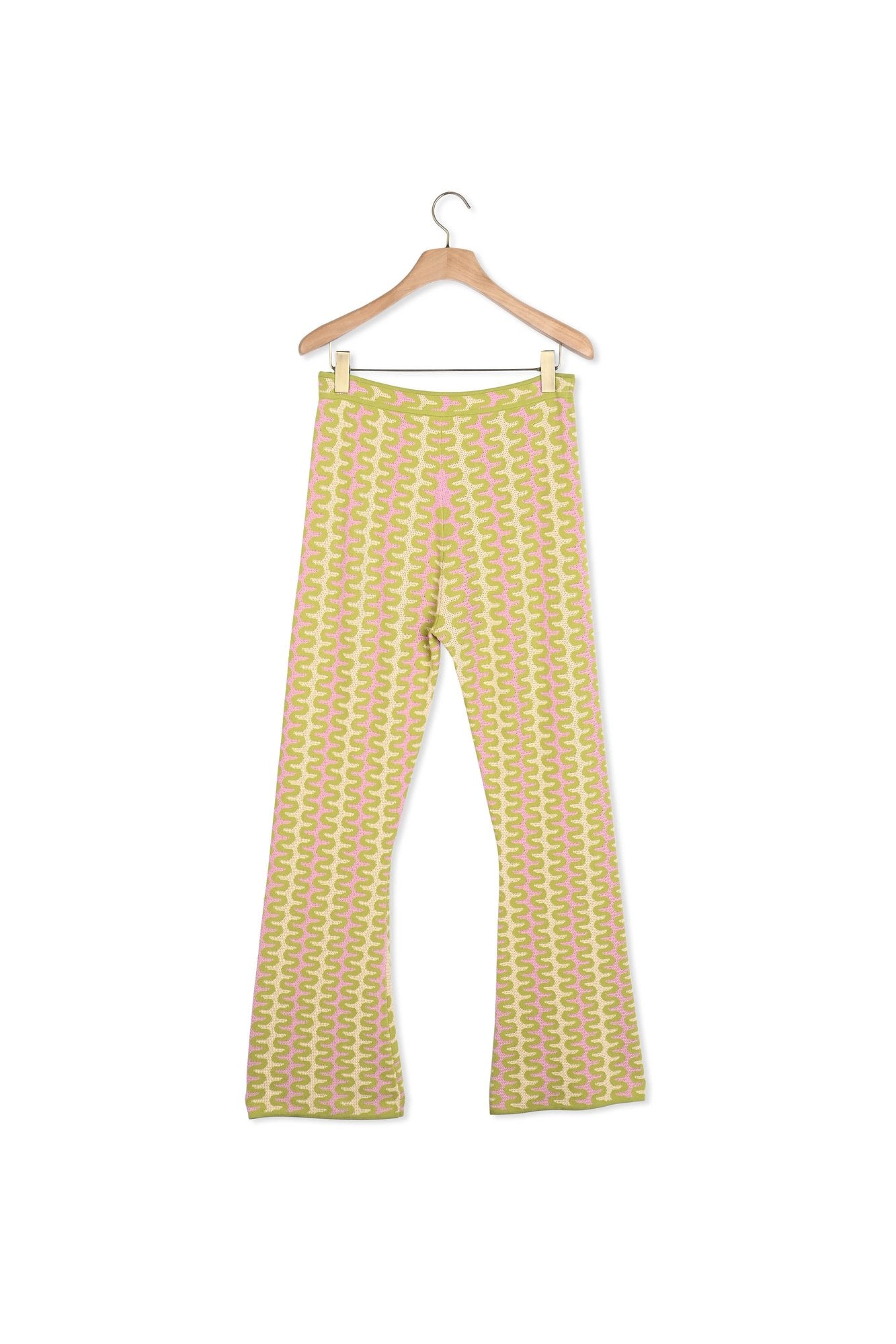 Pantalon en Maille à motifs Sandro seconde main