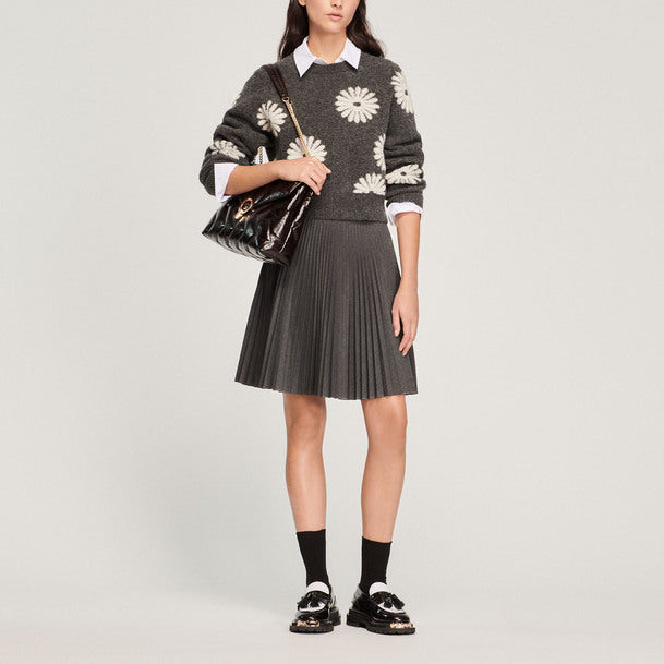 Pull en Maille à fleurs Sandro seconde main