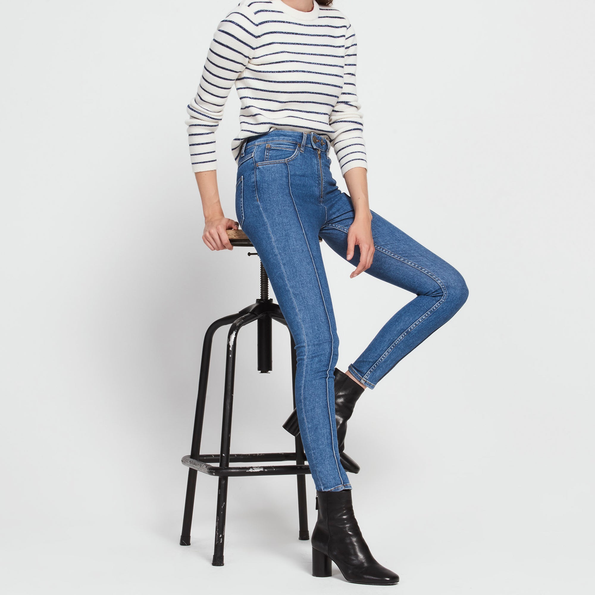 Jean slim avec jeux de coutures Sandro seconde main