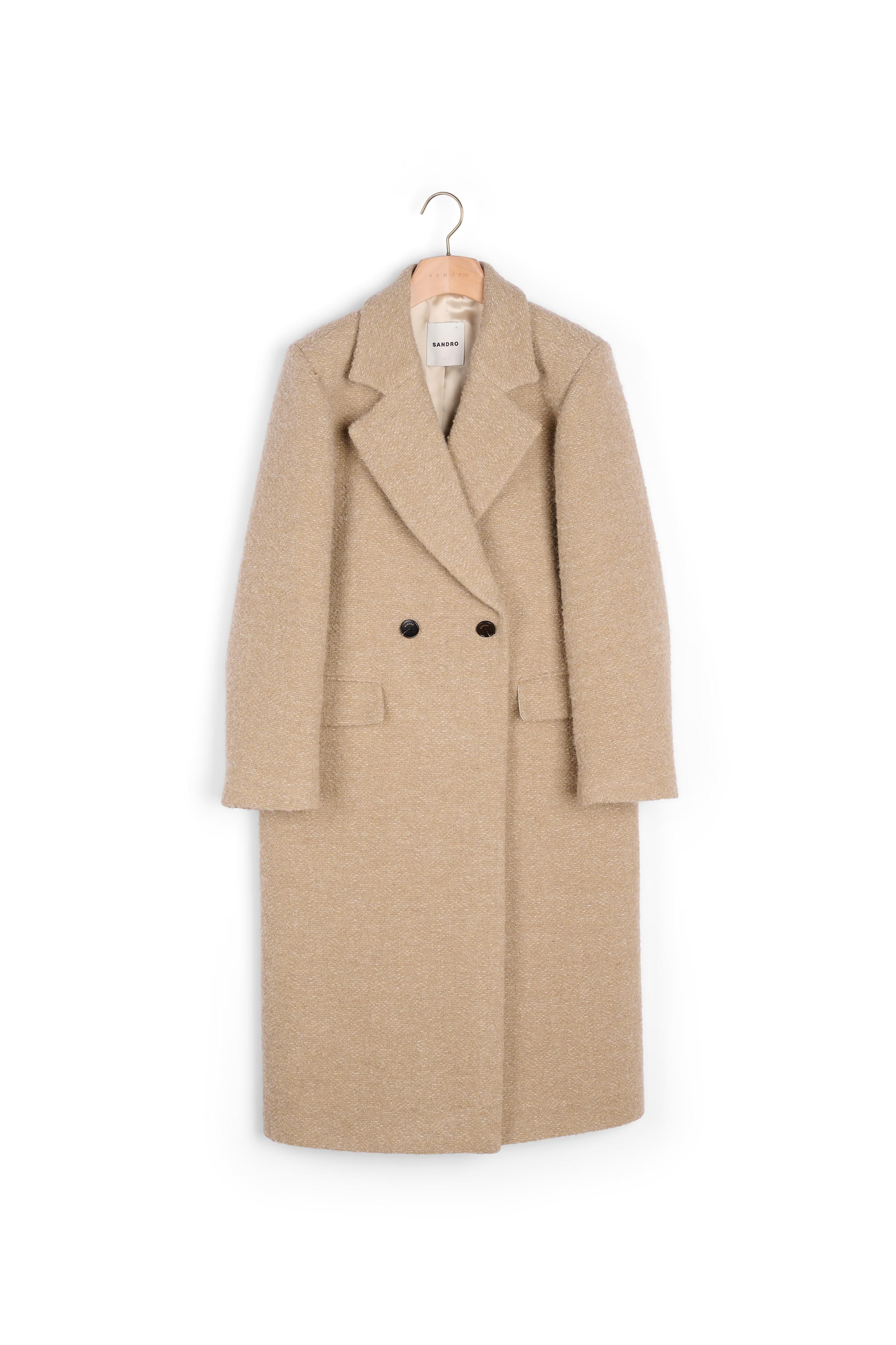 Manteau long à col tailleur Sandro seconde main