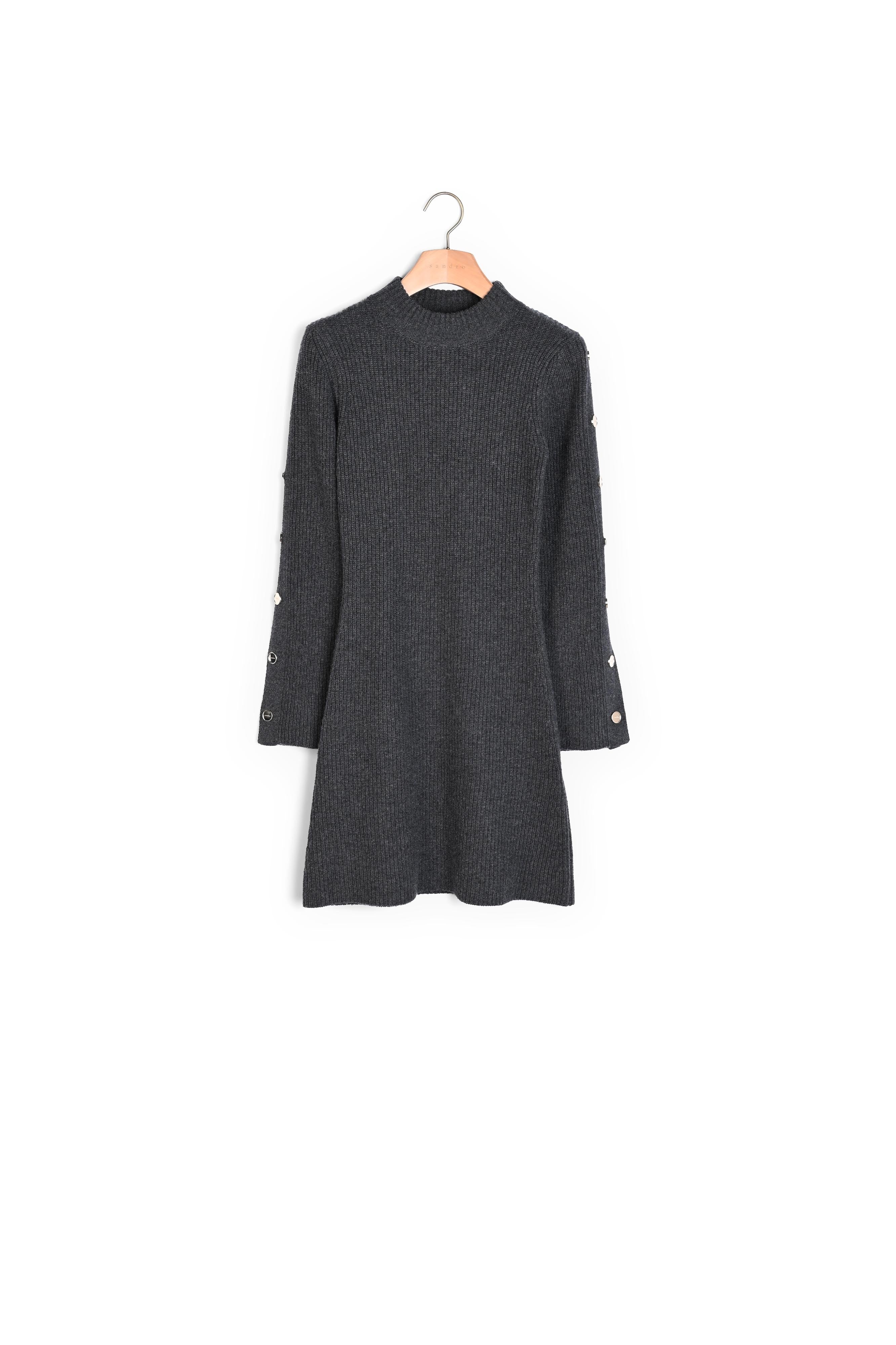 Robe Gris Foncé Sandro seconde main