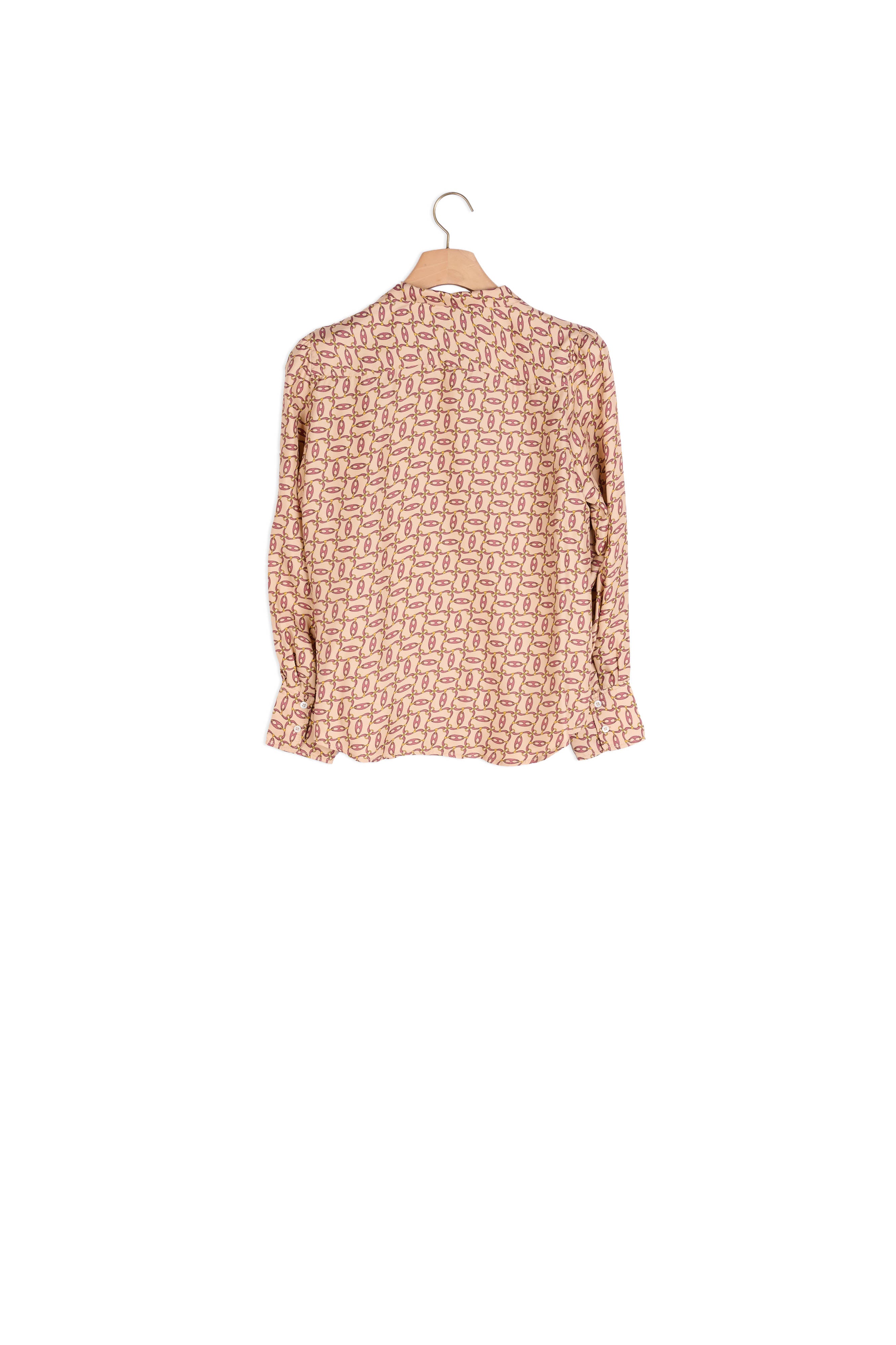 Chemise imprimée avec col cravate Sandro seconde main