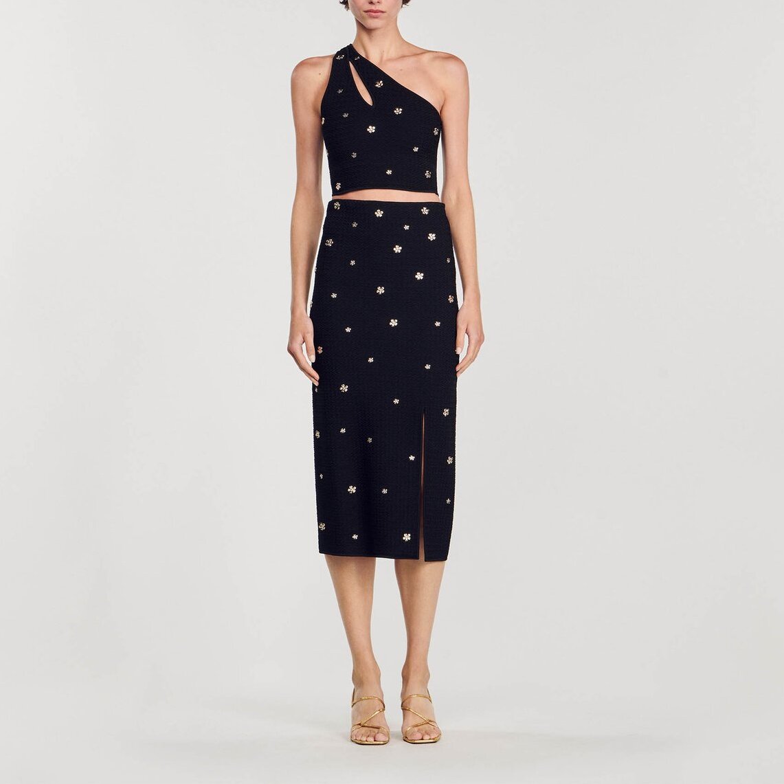 Jupe midi en Maille Sandro seconde main