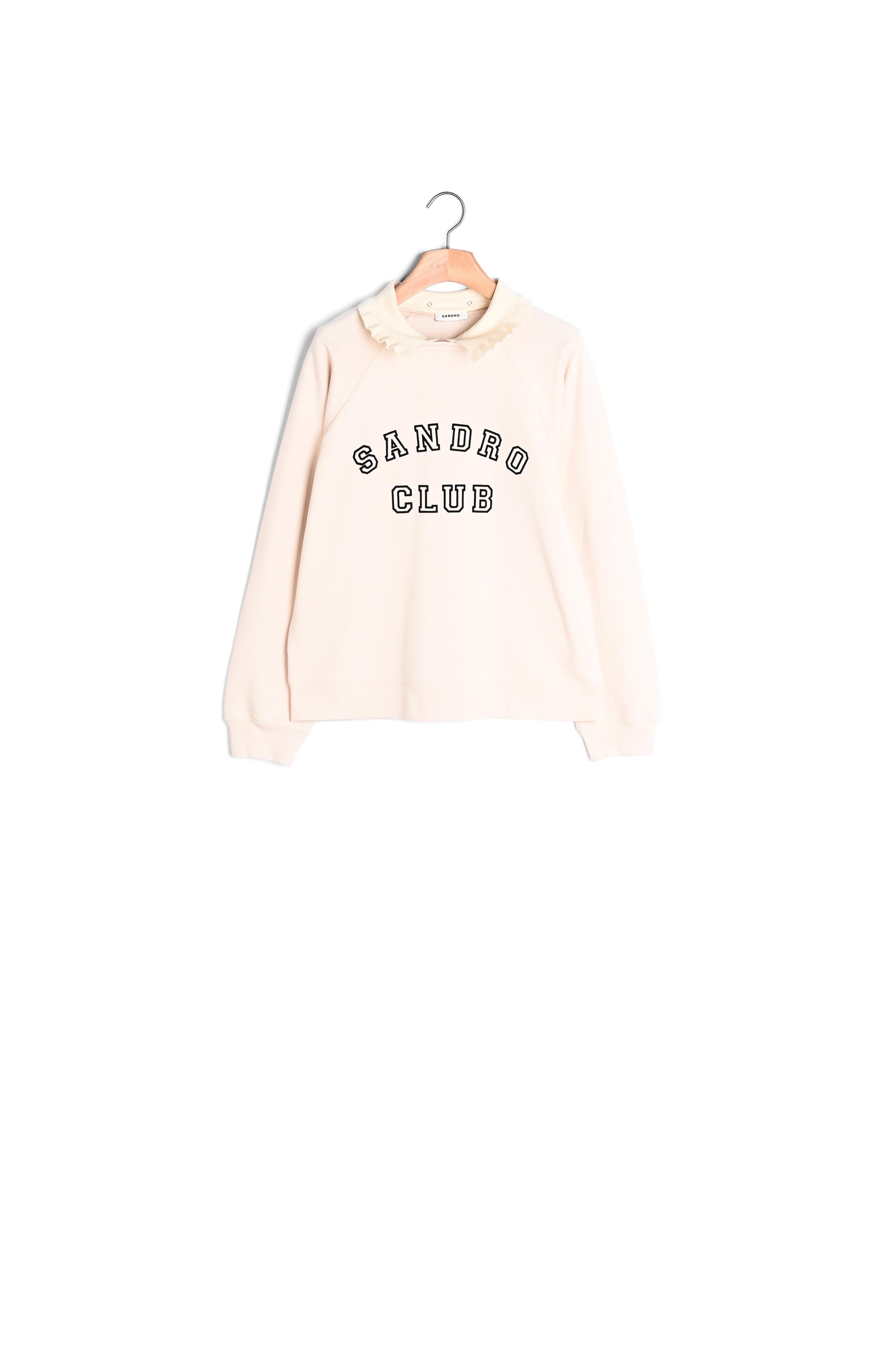 Sweat oversize à col Chemise Sandro seconde main