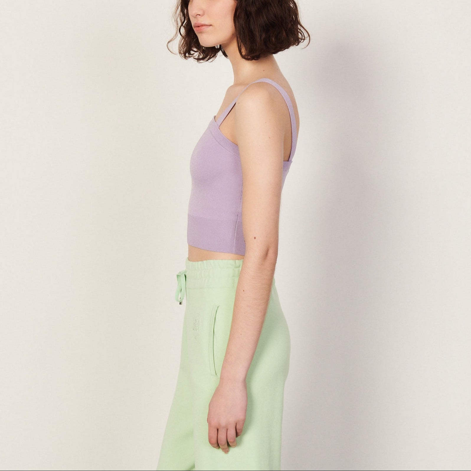 Brassière en Maille brodée Sandro seconde main