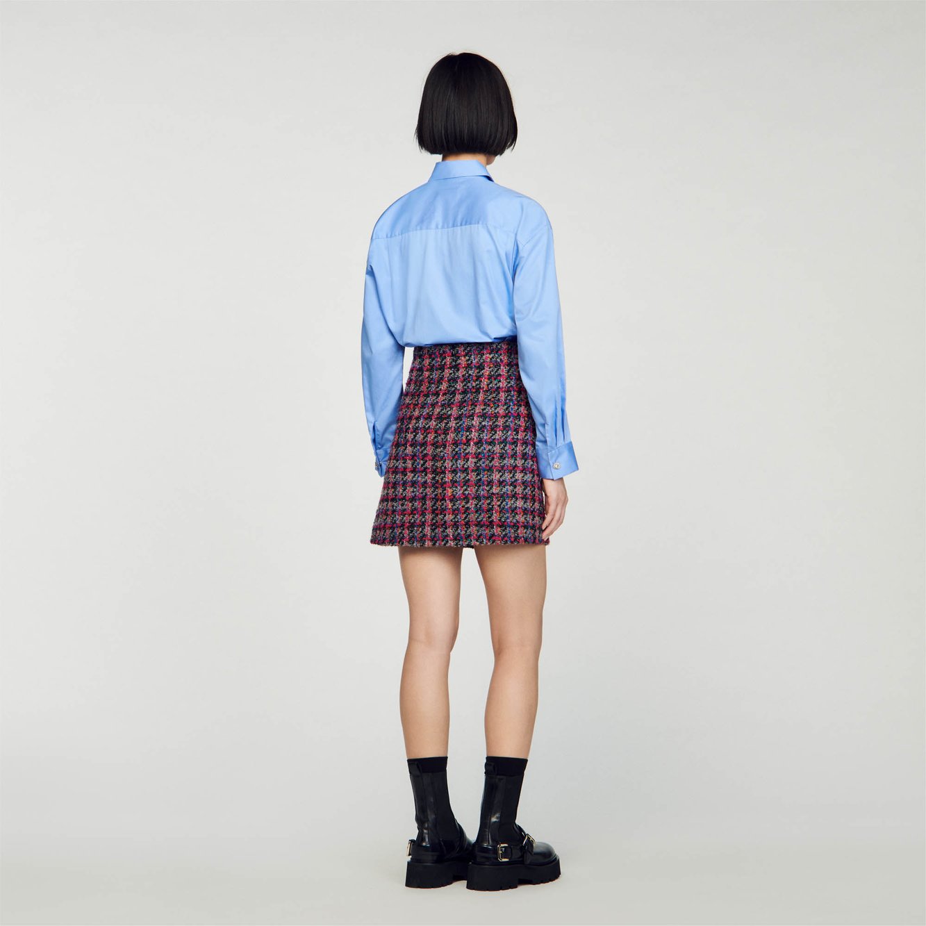 Jupe courte en tweed Sandro seconde main