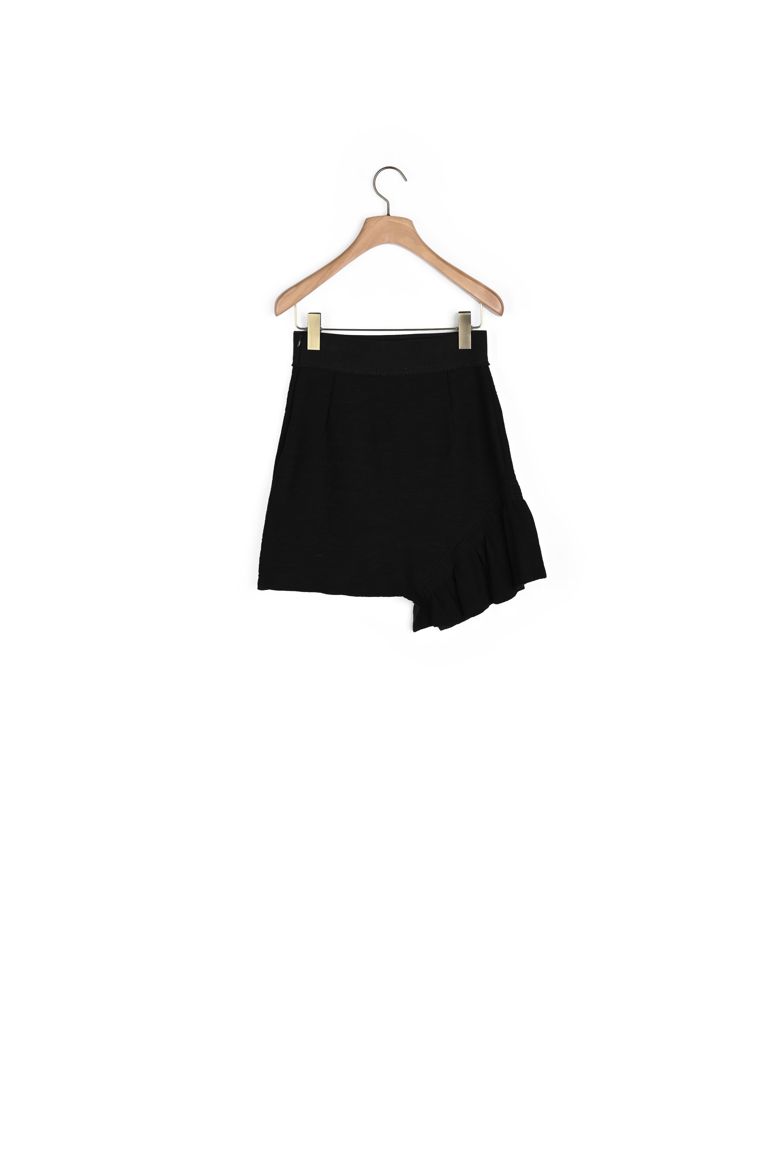 Jupe asymétrique en matière plissée Sandro seconde main