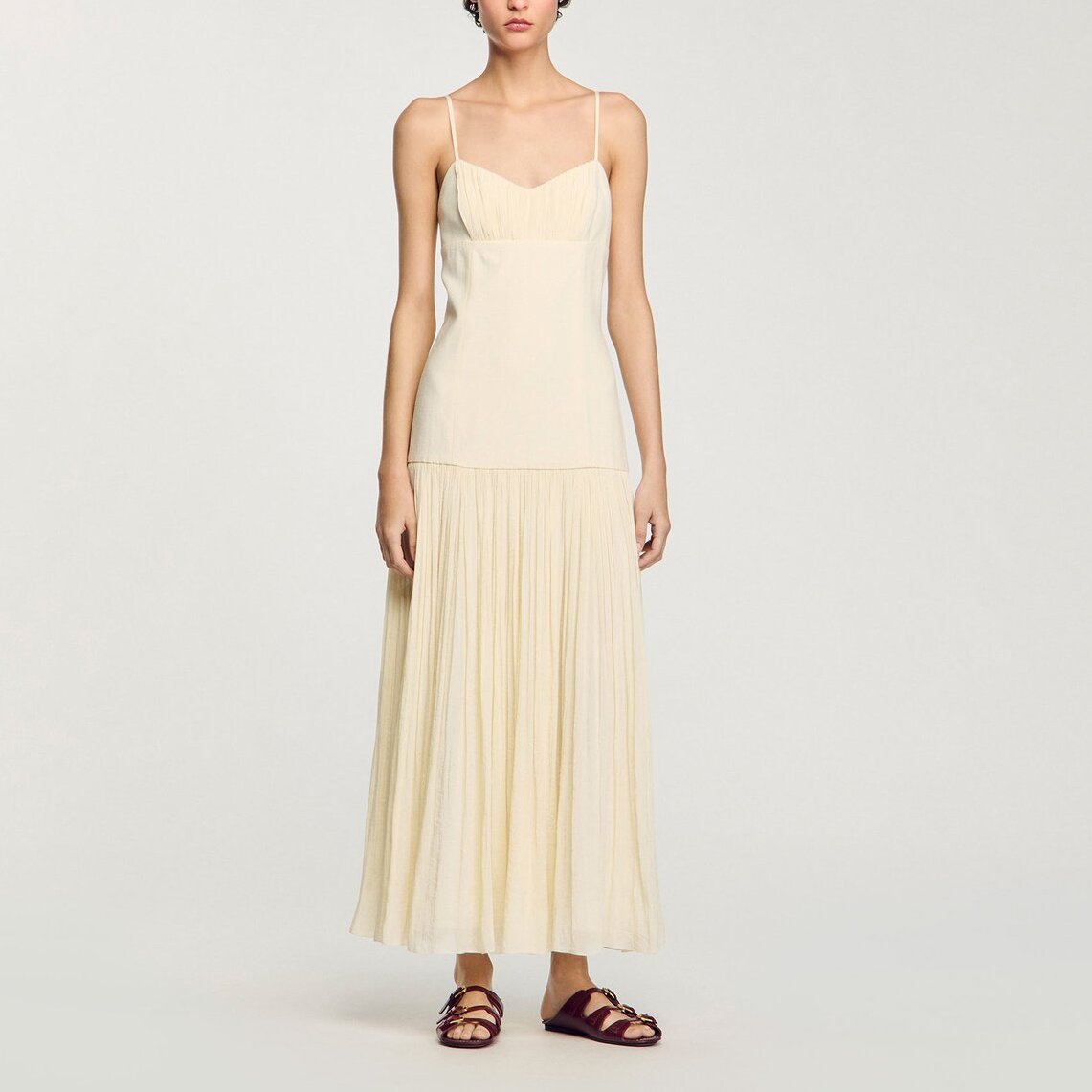 Robe longue plissée Sandro seconde main