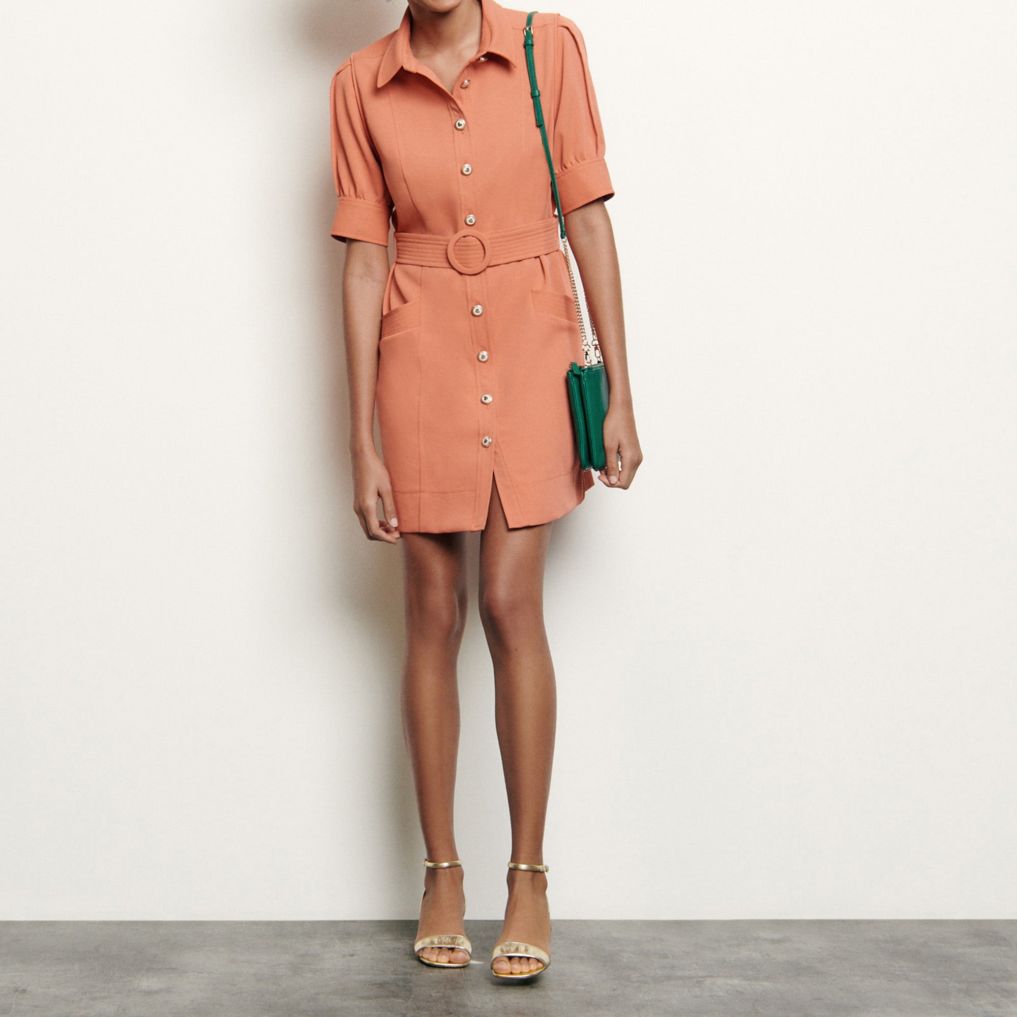 Robe Chemise à boutons fantaisies Sandro seconde main