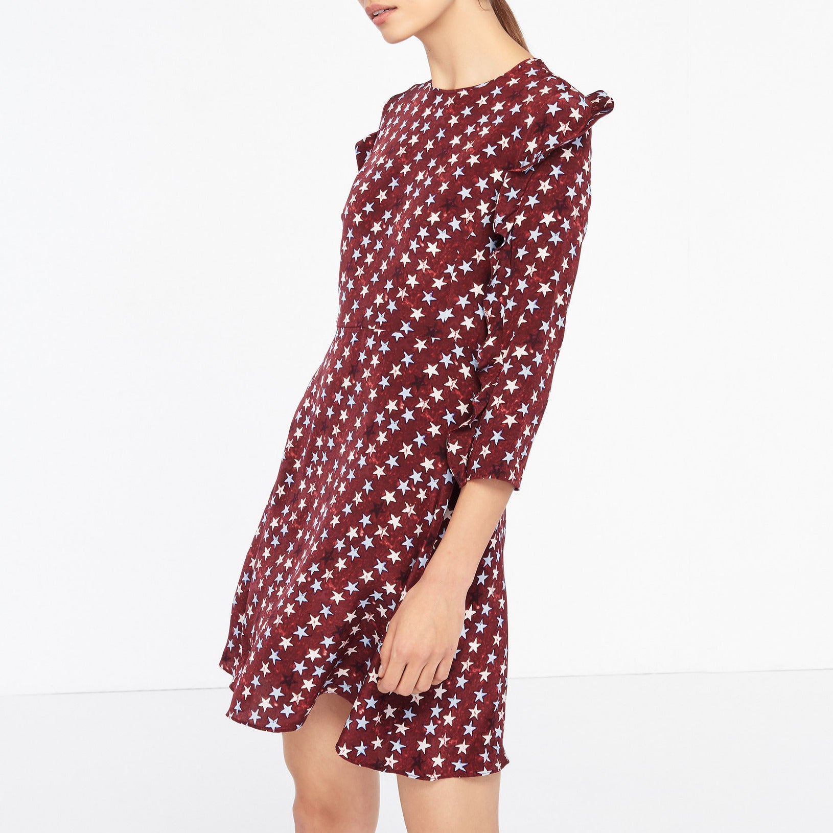 Robe étoilée 100 % soie Sandro seconde main