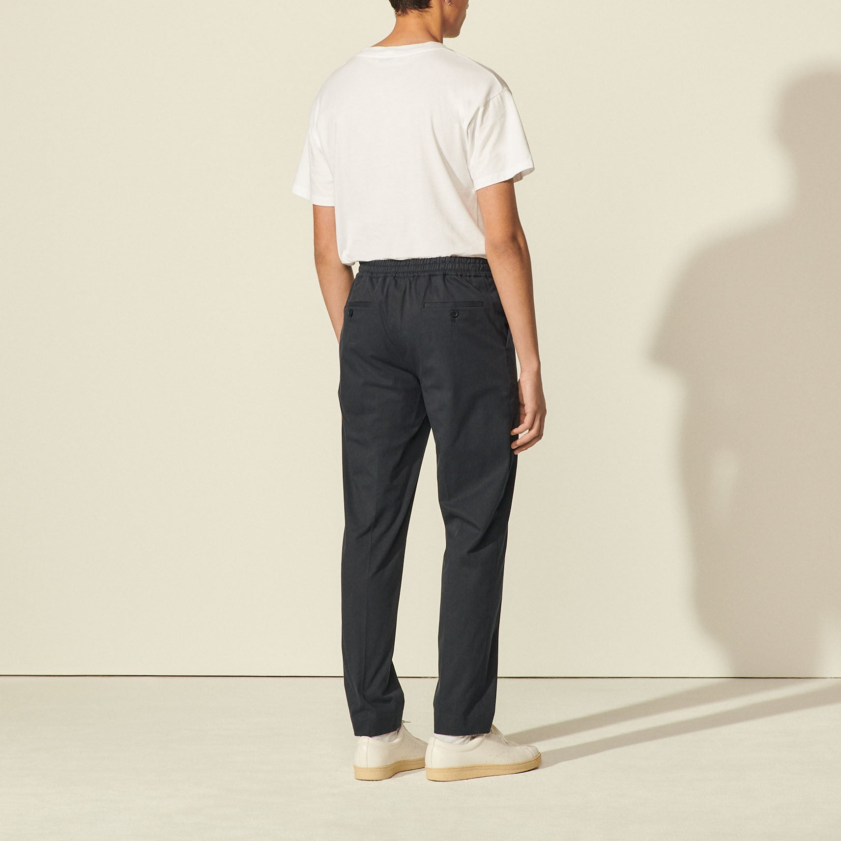Pantalon à la ceinture élastique Sandro seconde main