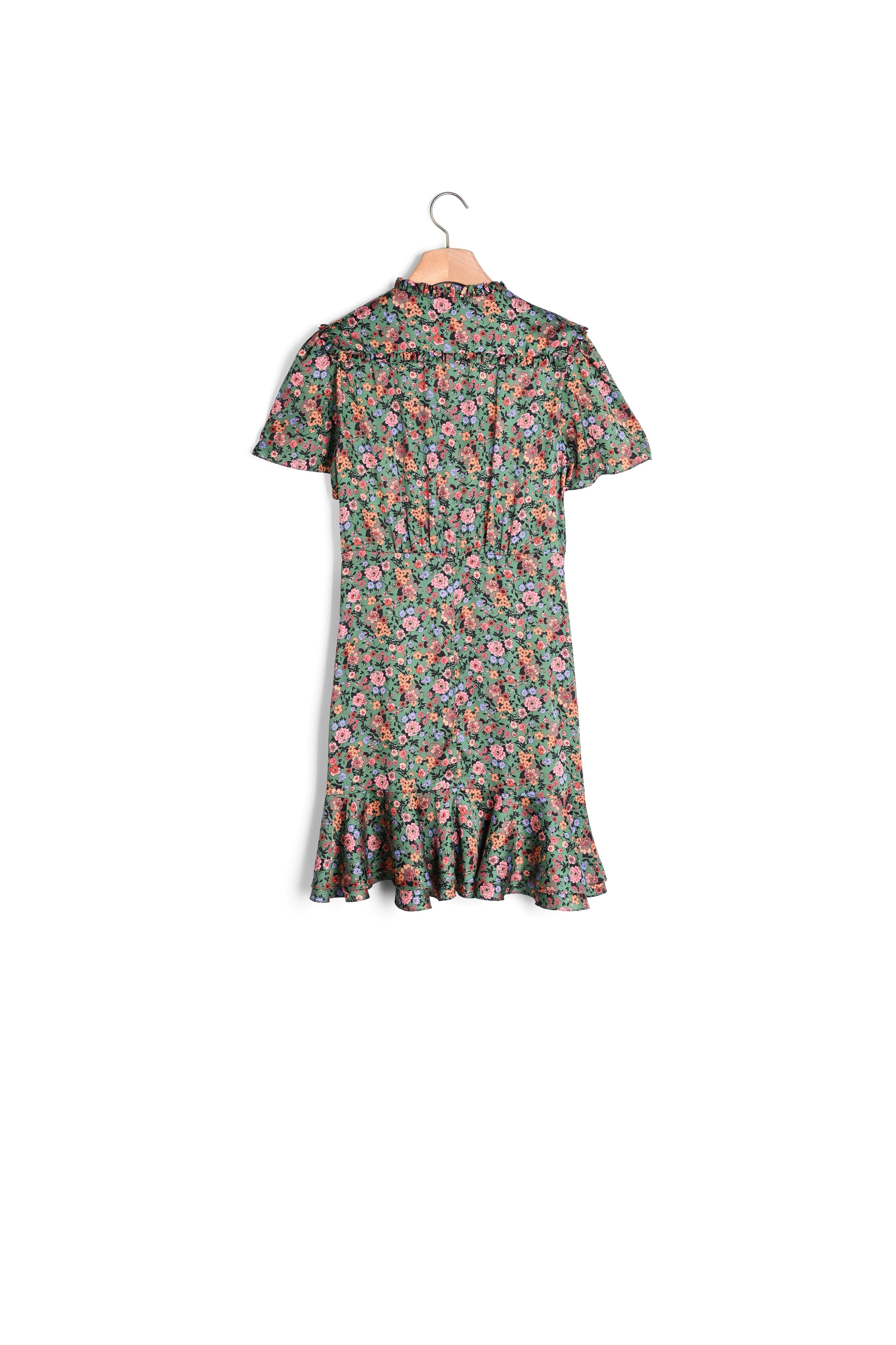 Robe à manches courtes imprimé fleuri Sandro seconde main