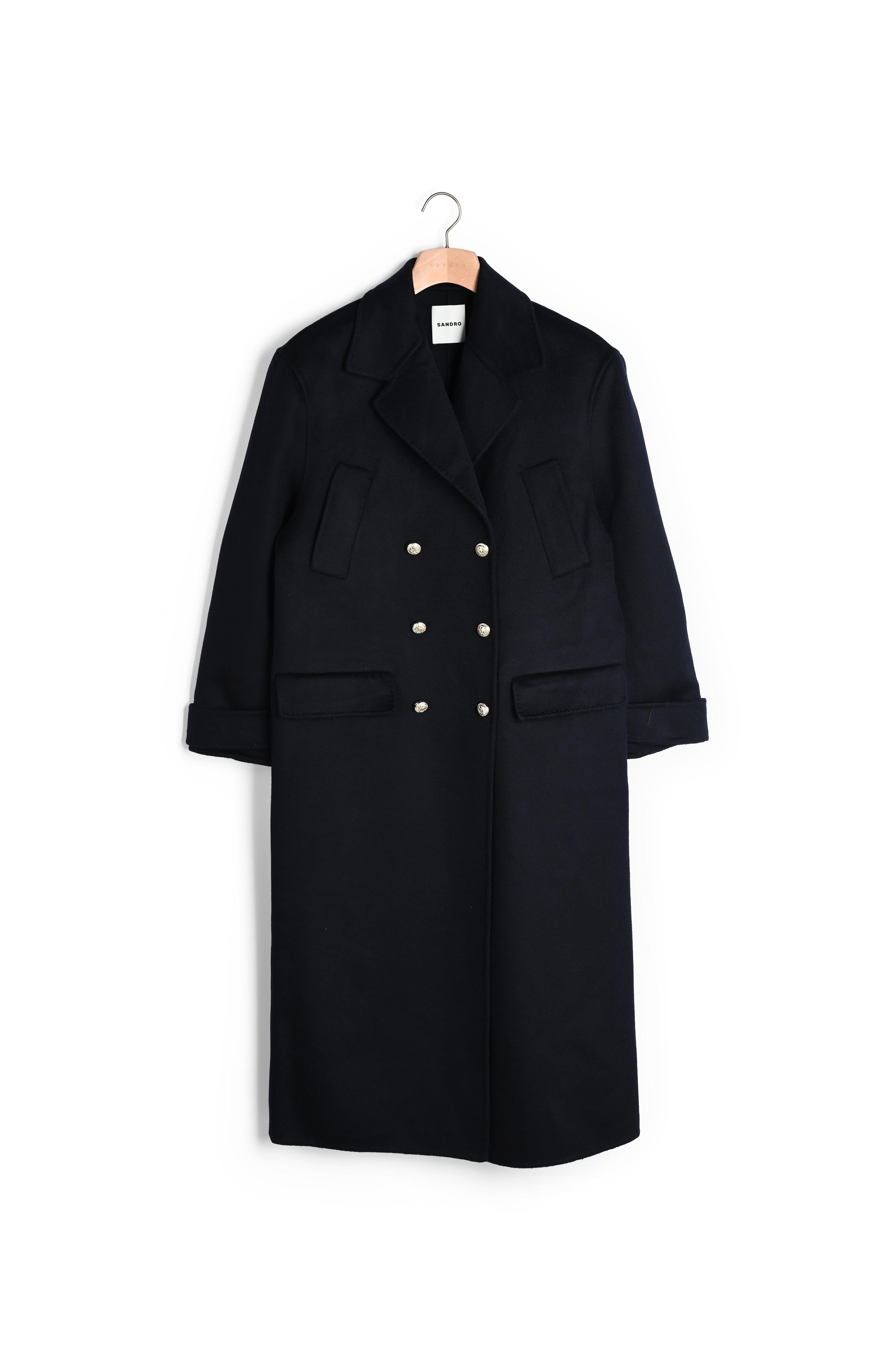 Manteau long oversize double face Sandro seconde main