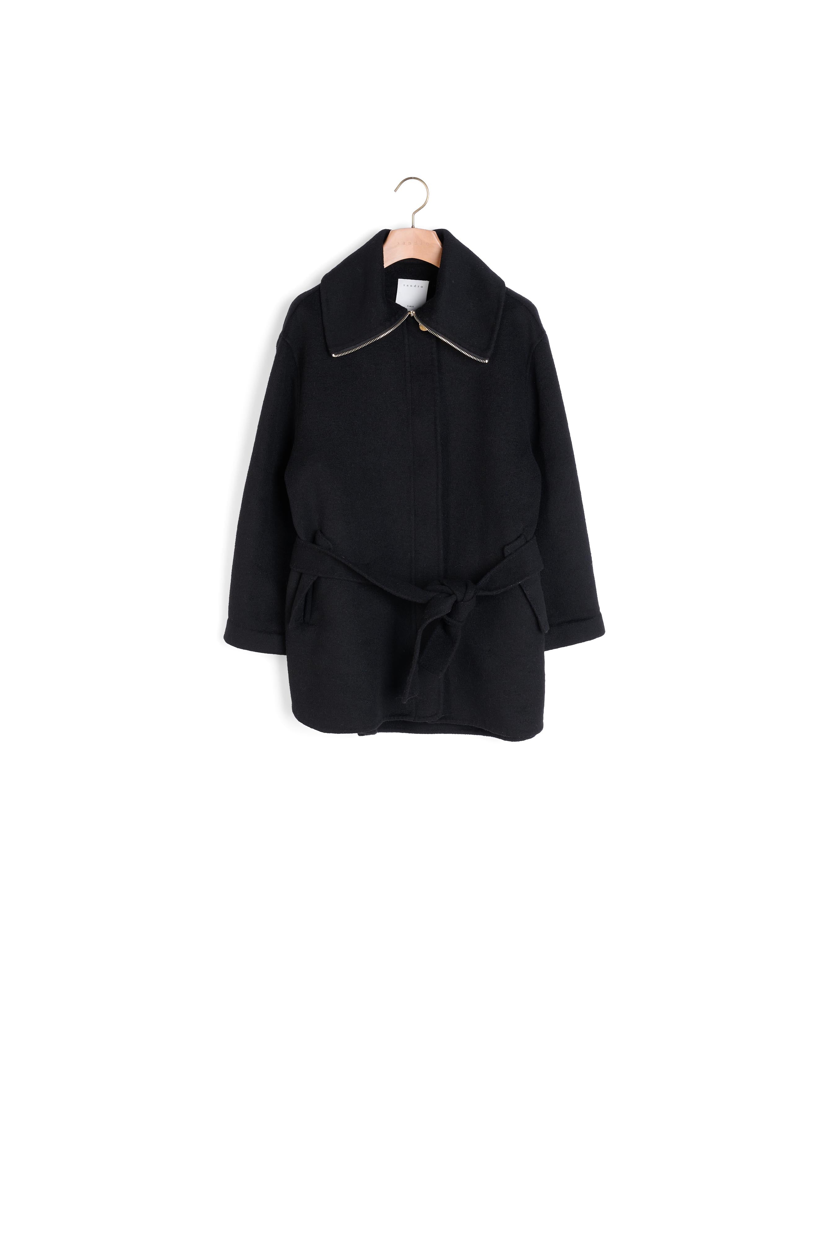 Outerwear Noir Sandro seconde main