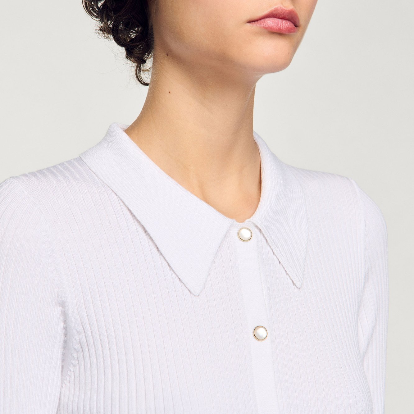 Cardigan en maille côtelée Sandro seconde main